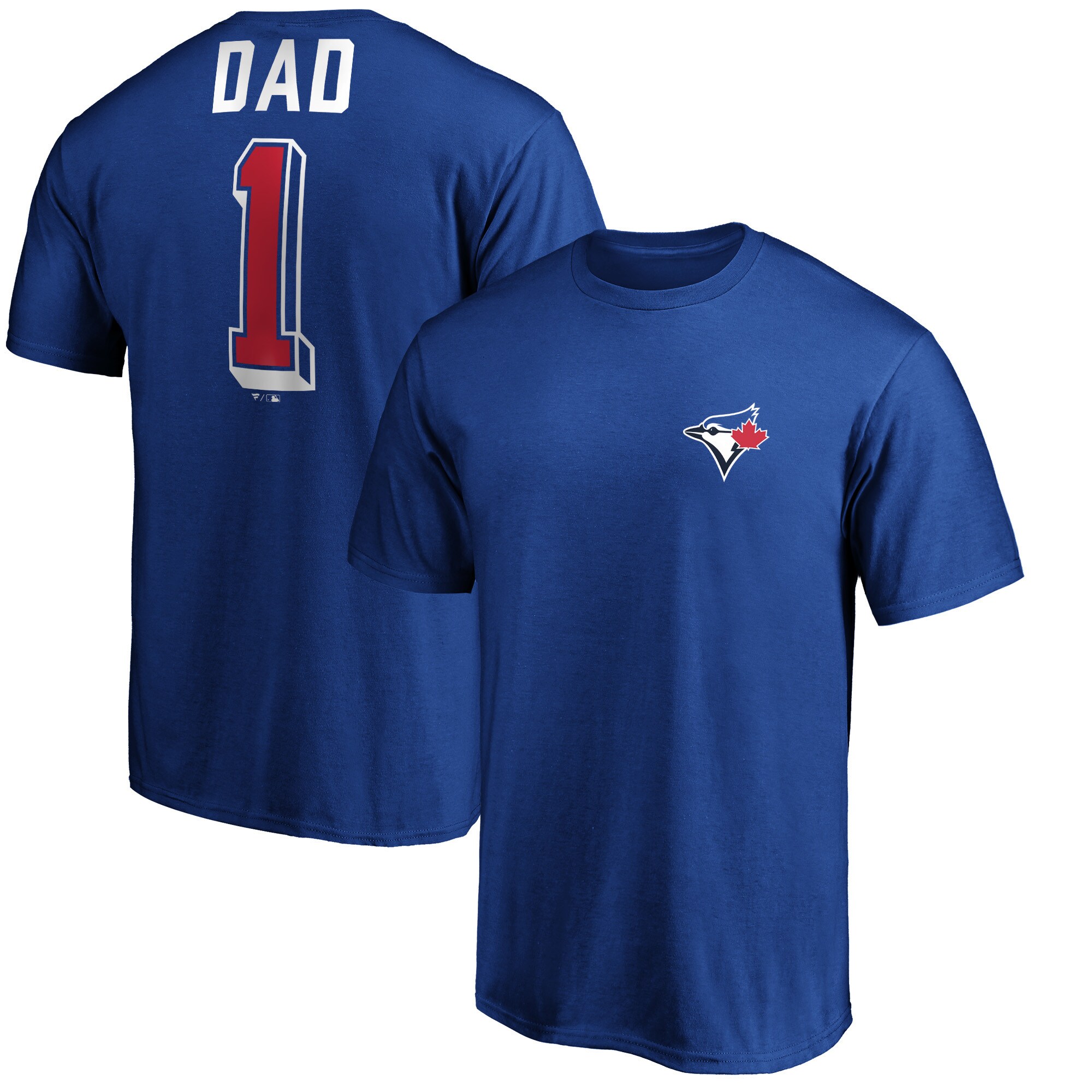 Men's Toronto Blue Jays  Branded Royal Number One Dad T-Shirt