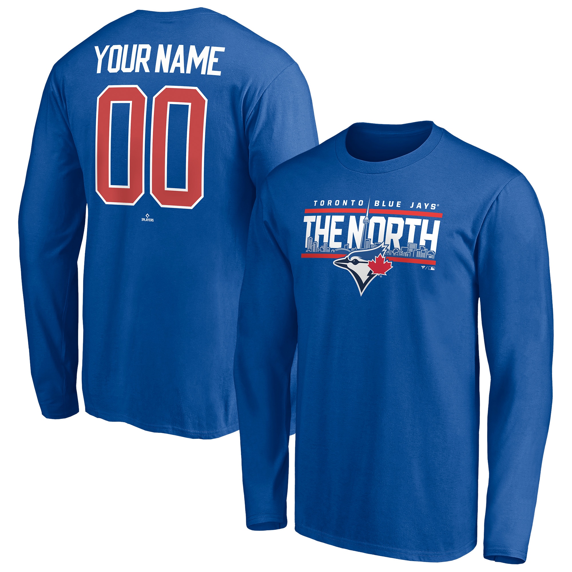 Men's Toronto Blue Jays  Branded Royal Personalized Hometown Legend Long Sleeve T-Shirt