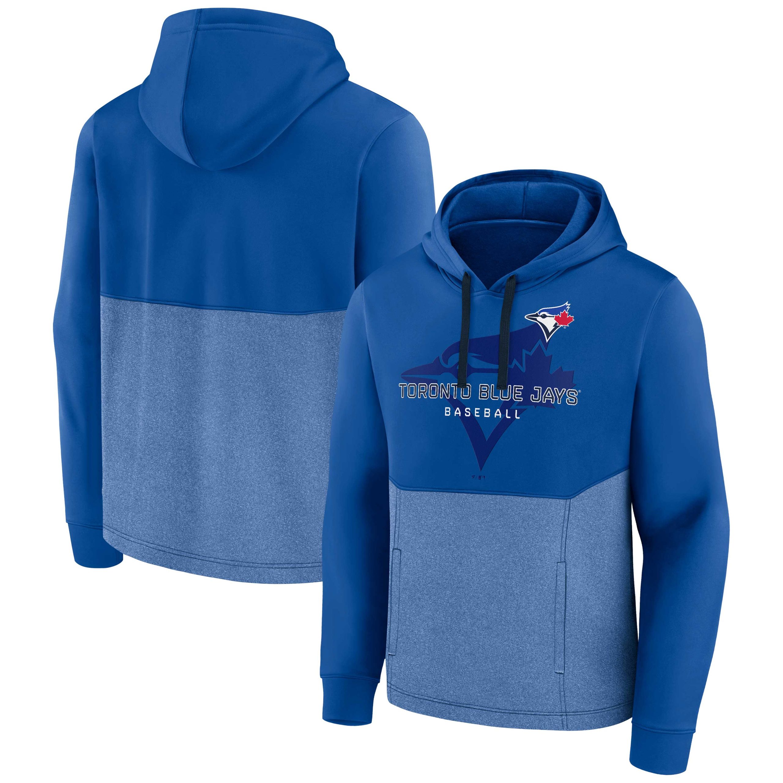 Men's Toronto Blue Jays  Branded Royal/Heather Royal Call the Shots Pullover Hoodie