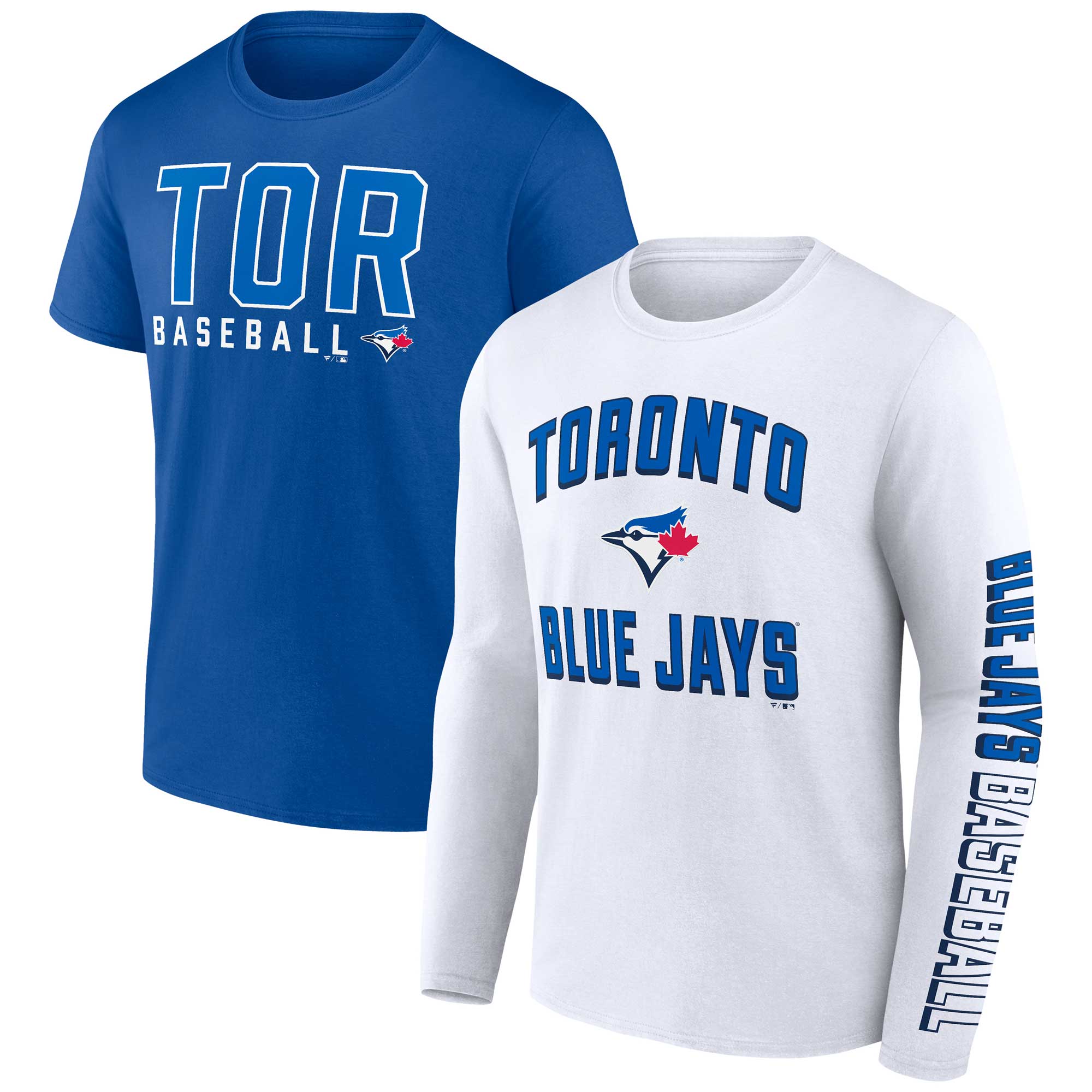 Men's Toronto Blue Jays  Branded Royal/White Two-Pack Combo T-Shirt Set
