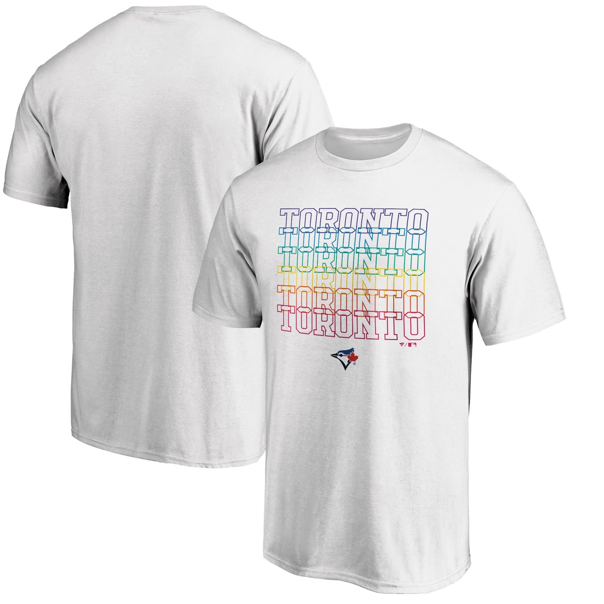 Men's Toronto Blue Jays  Branded White City Pride T-Shirt