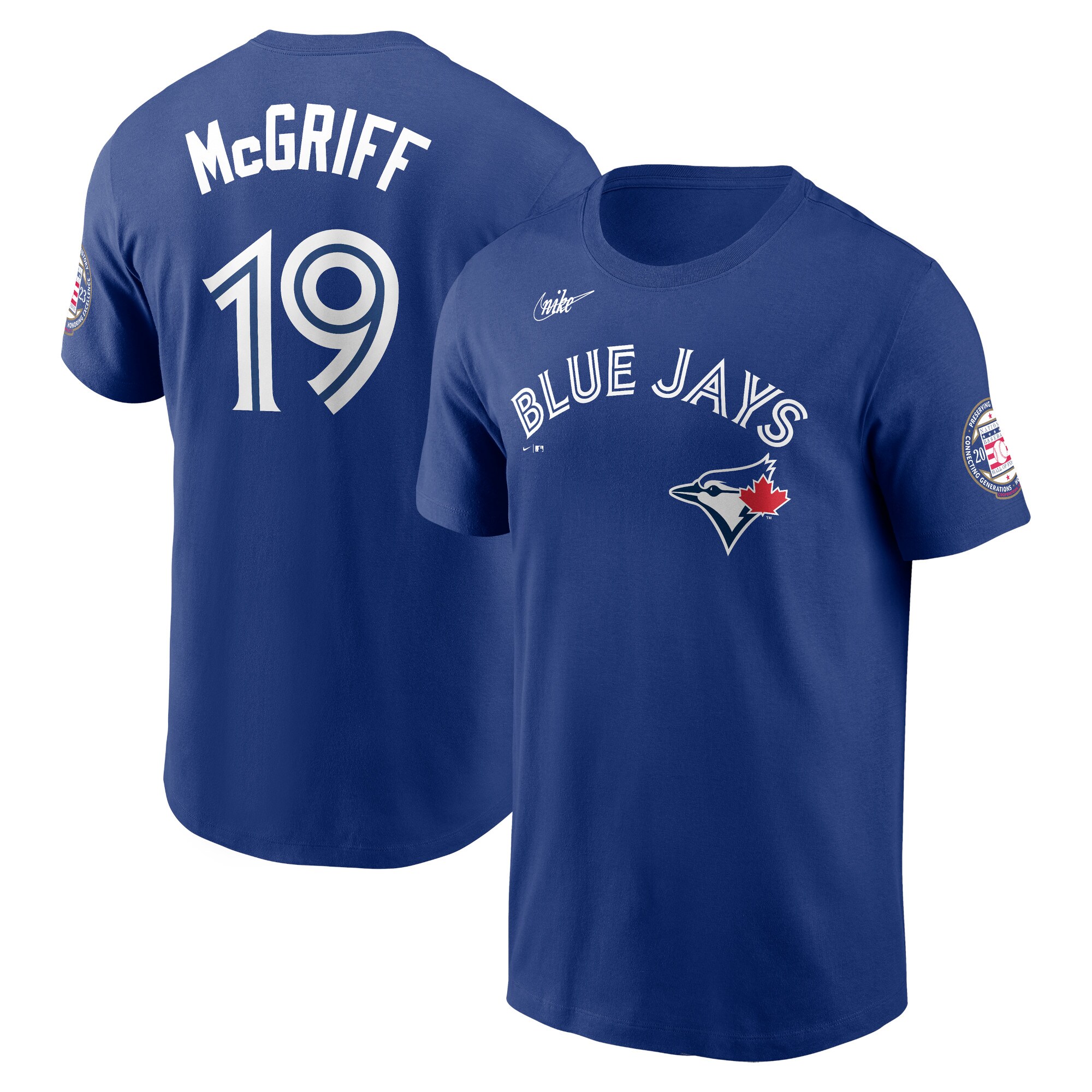 Men's Toronto Blue Jays Fred McGriff Nike Royal Name & Number Hall of Fame T-Shirt