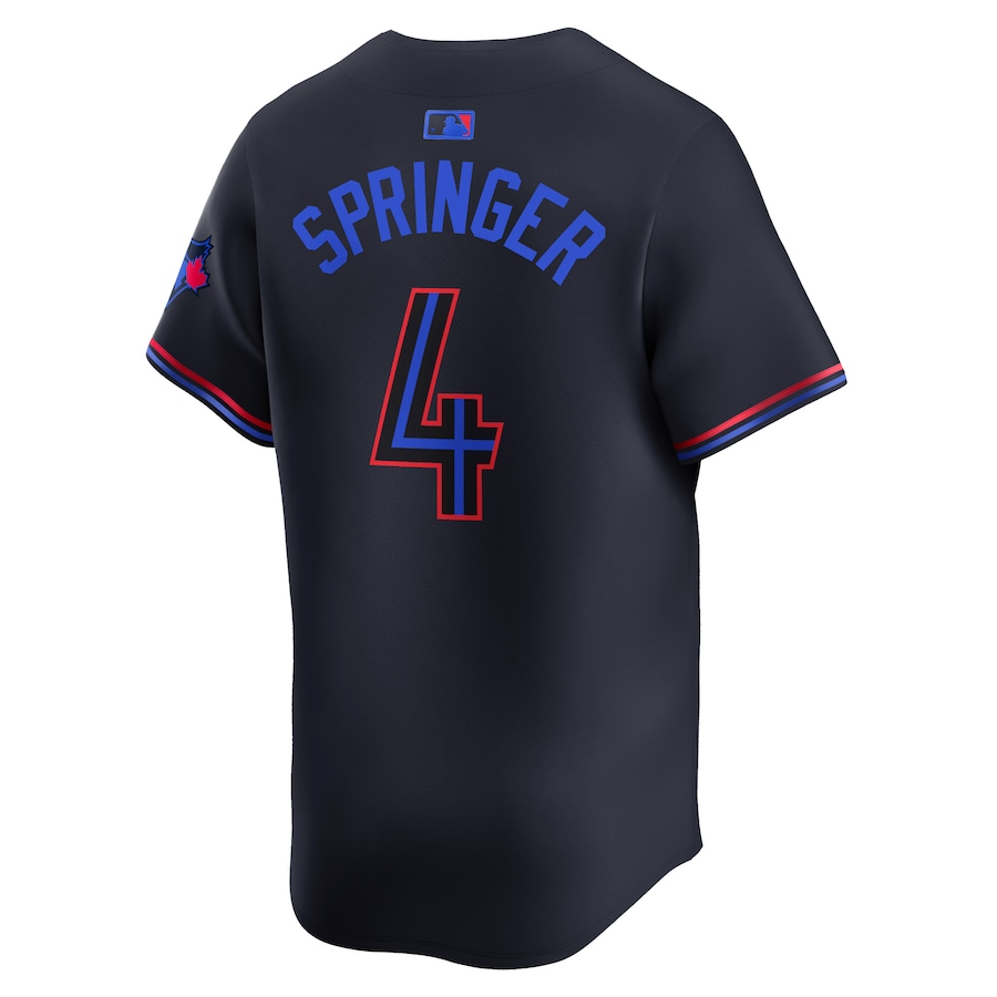 Men's Toronto Blue Jays George Springer Nike Black 2024 City Connect Limited Player Jersey - Image 3