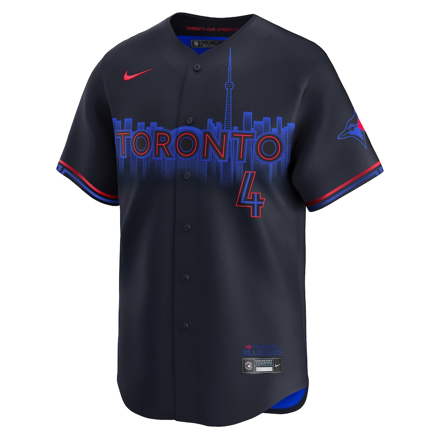 Men's Toronto Blue Jays George Springer Nike Black 2024 City Connect Limited Player Jersey - Image 2