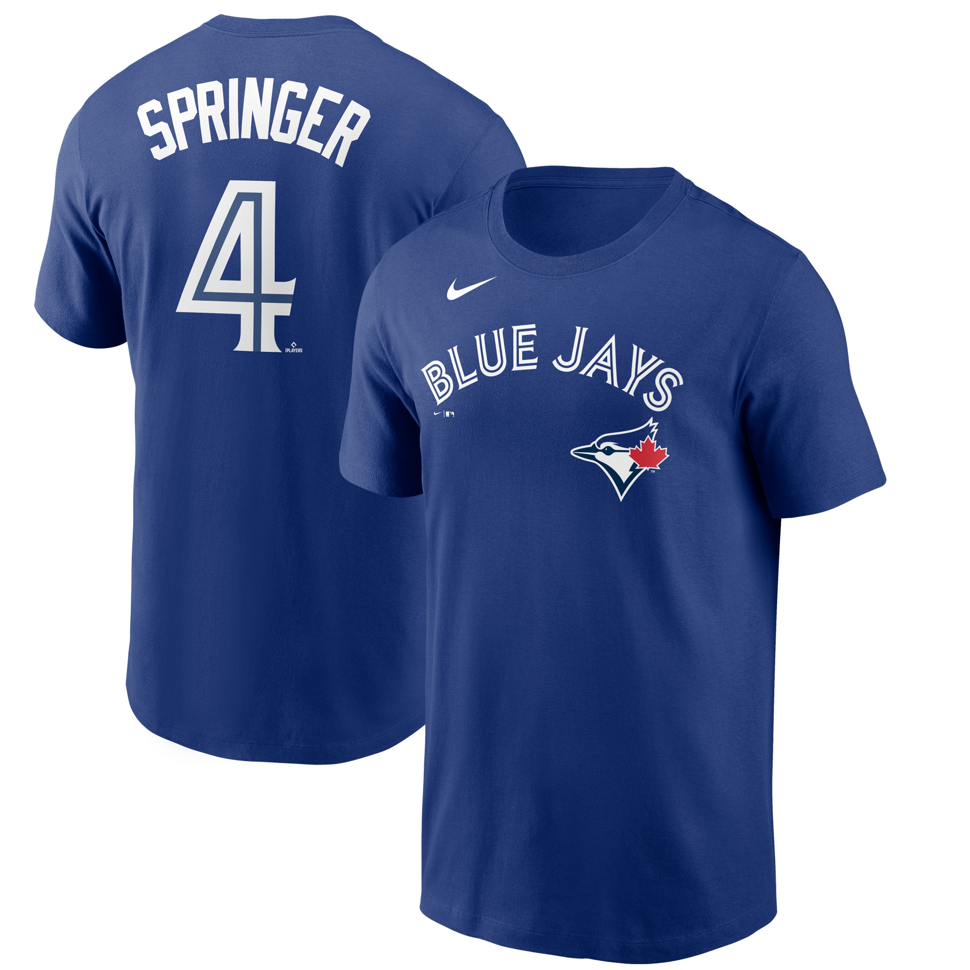 Men's Toronto Blue Jays George Springer Nike Royal Name & Number T-Shirt