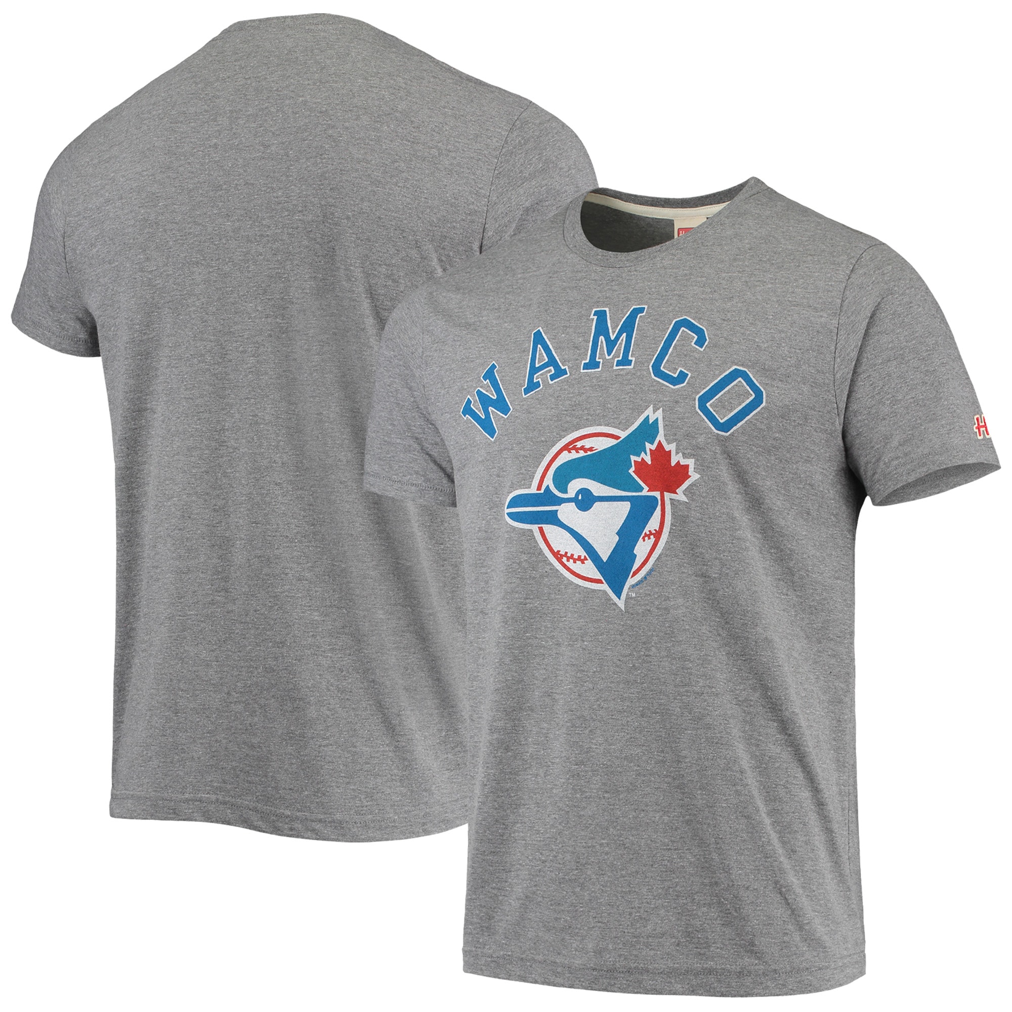 Men's Toronto Blue Jays Homage Gray Hyper Local Tri-Blend T-Shirt