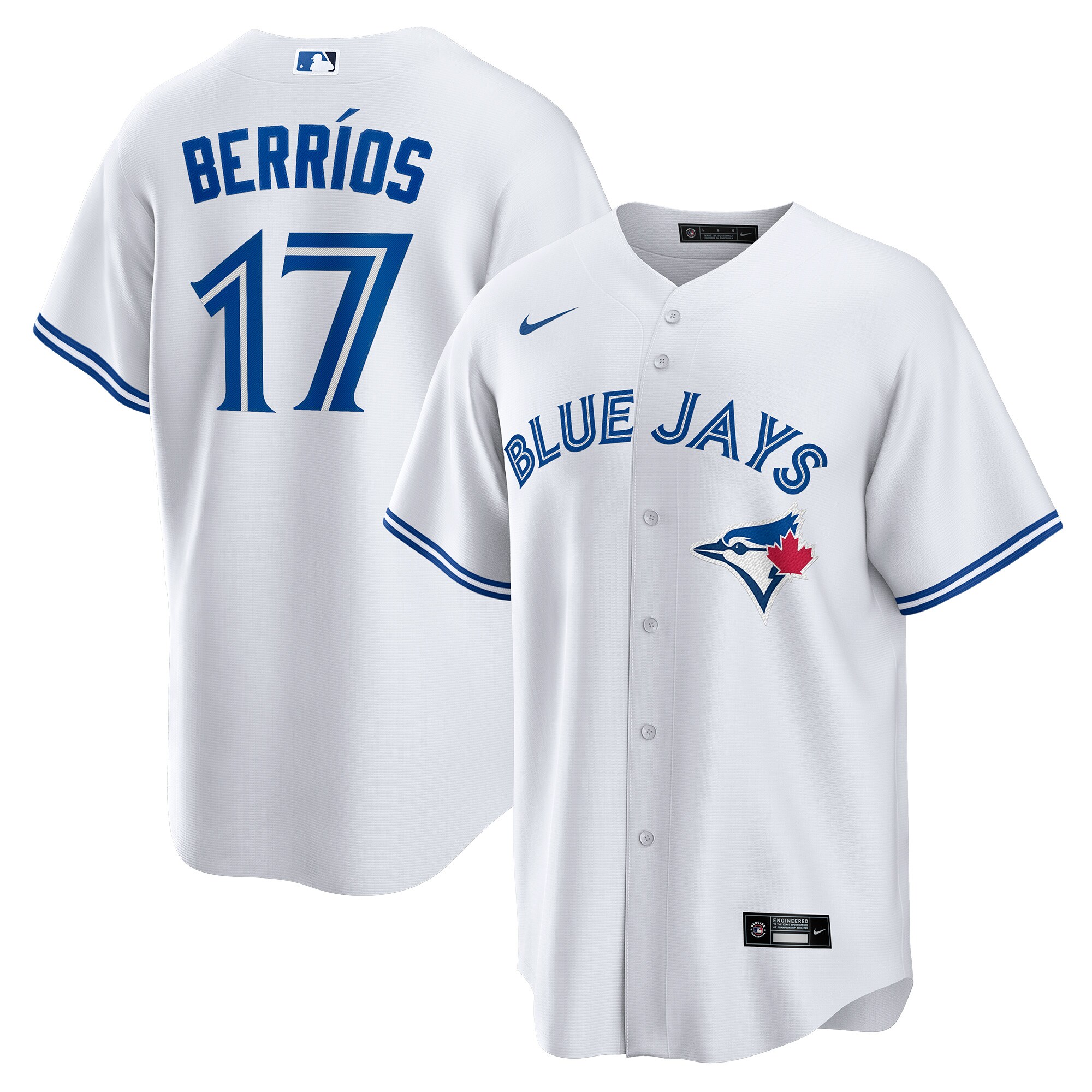 Men's Toronto Blue Jays Jos? Berr?os Nike White Home  Replica Player Jersey