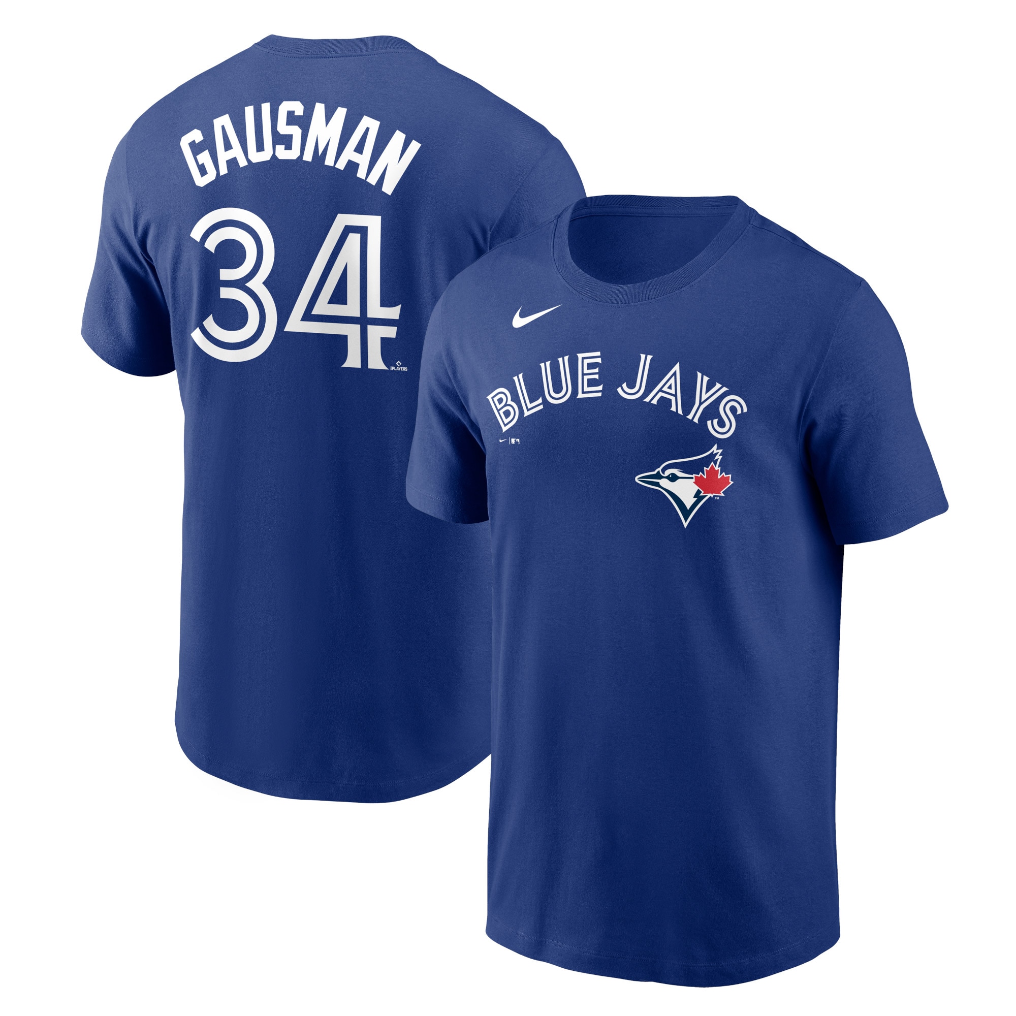 Men's Toronto Blue Jays Kevin Gausman Nike Navy Name & Number T-Shirt