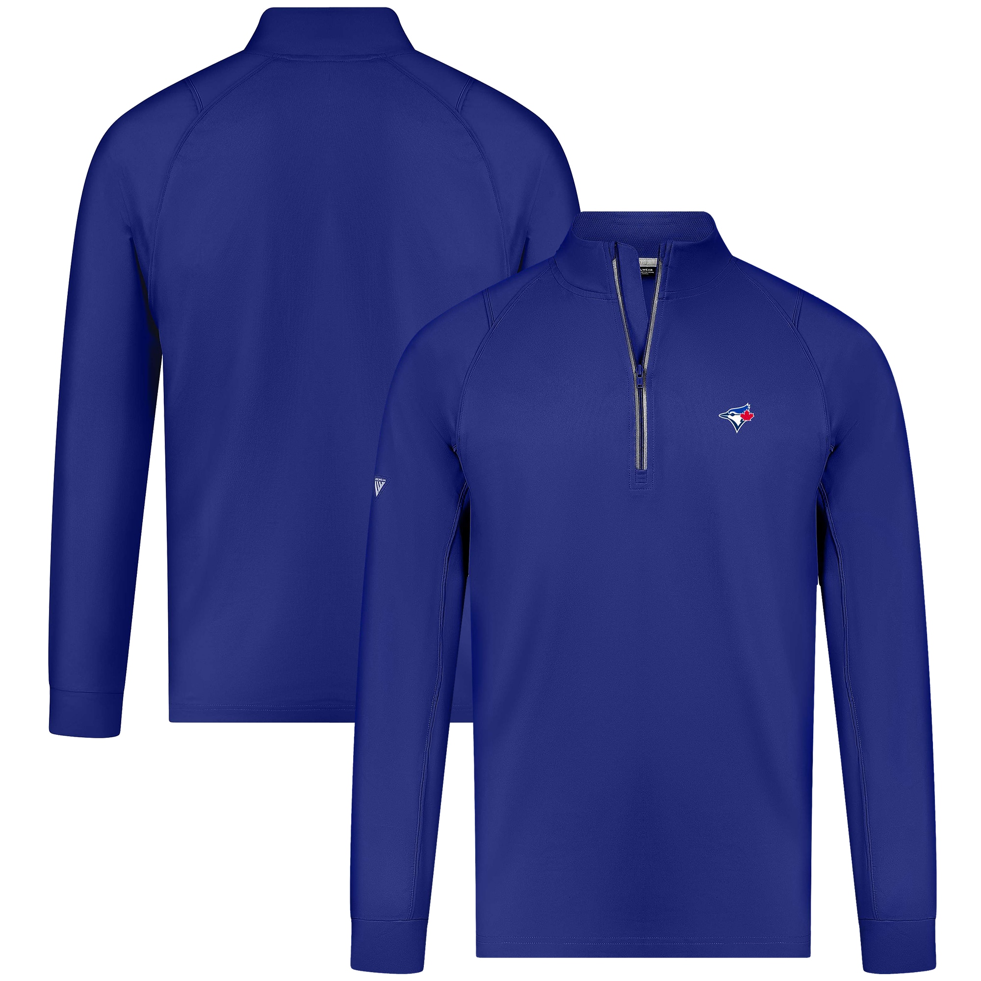 Men's Toronto Blue Jays Levelwear Royal Theory Insignia Quarter-Zip Pullover