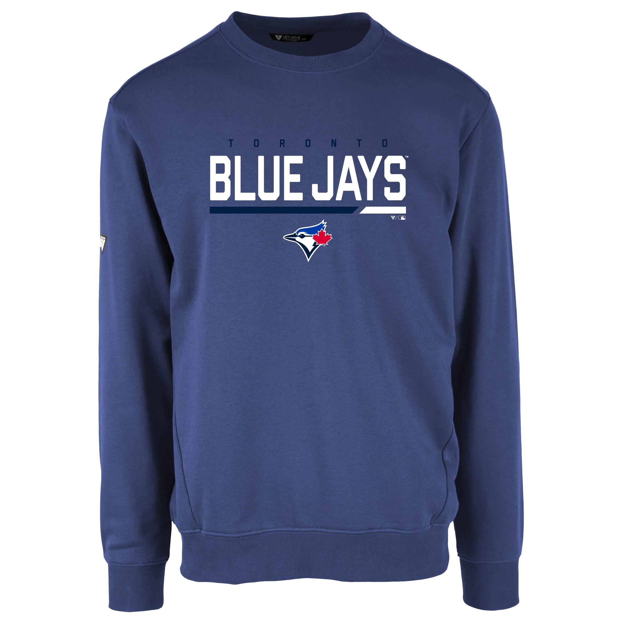 Men's Toronto Blue Jays Levelwear Royal Zane Fleece Pullover Sweatshirt