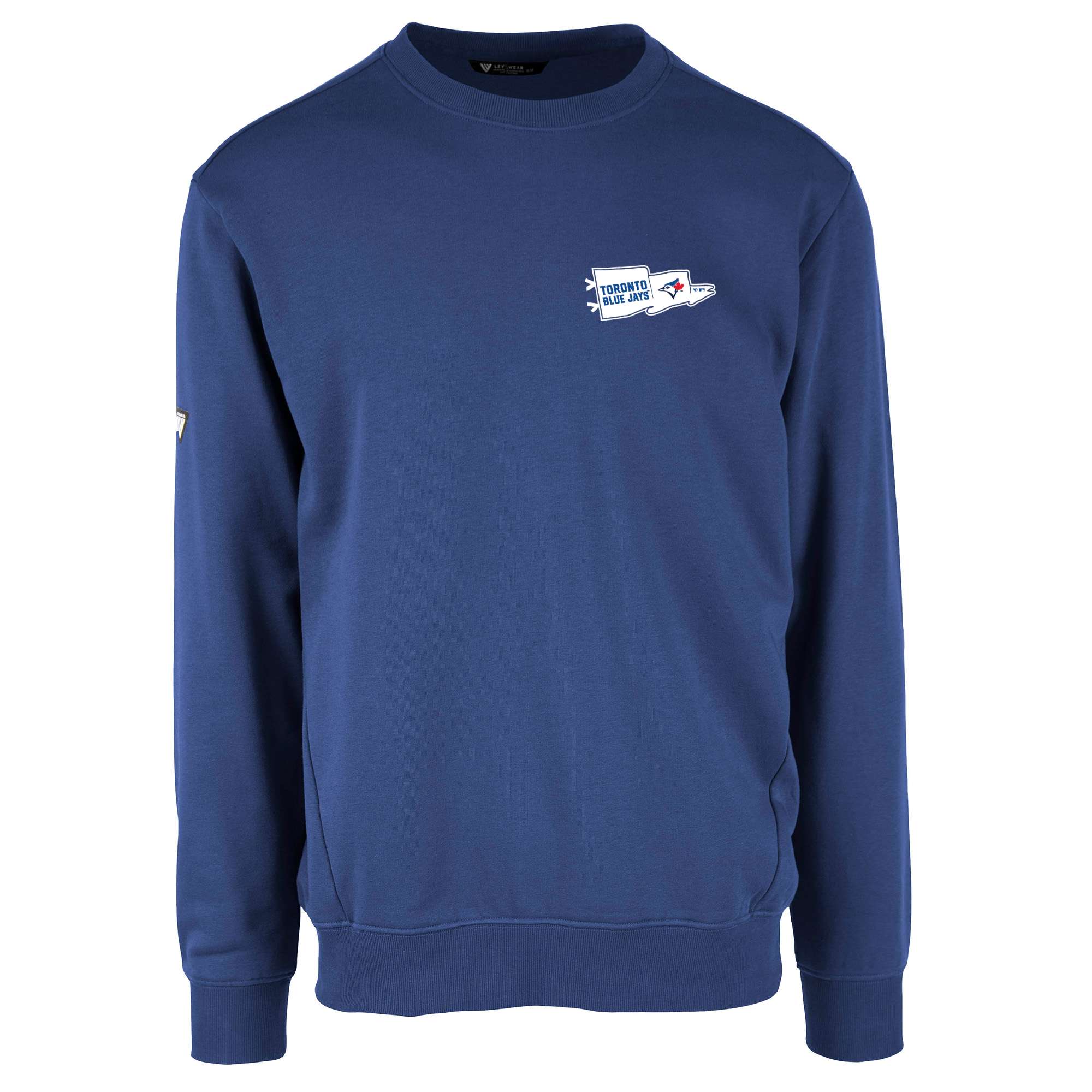 Men's Toronto Blue Jays  Levelwear Royal  Zane Rafters Pullover Sweatshirt