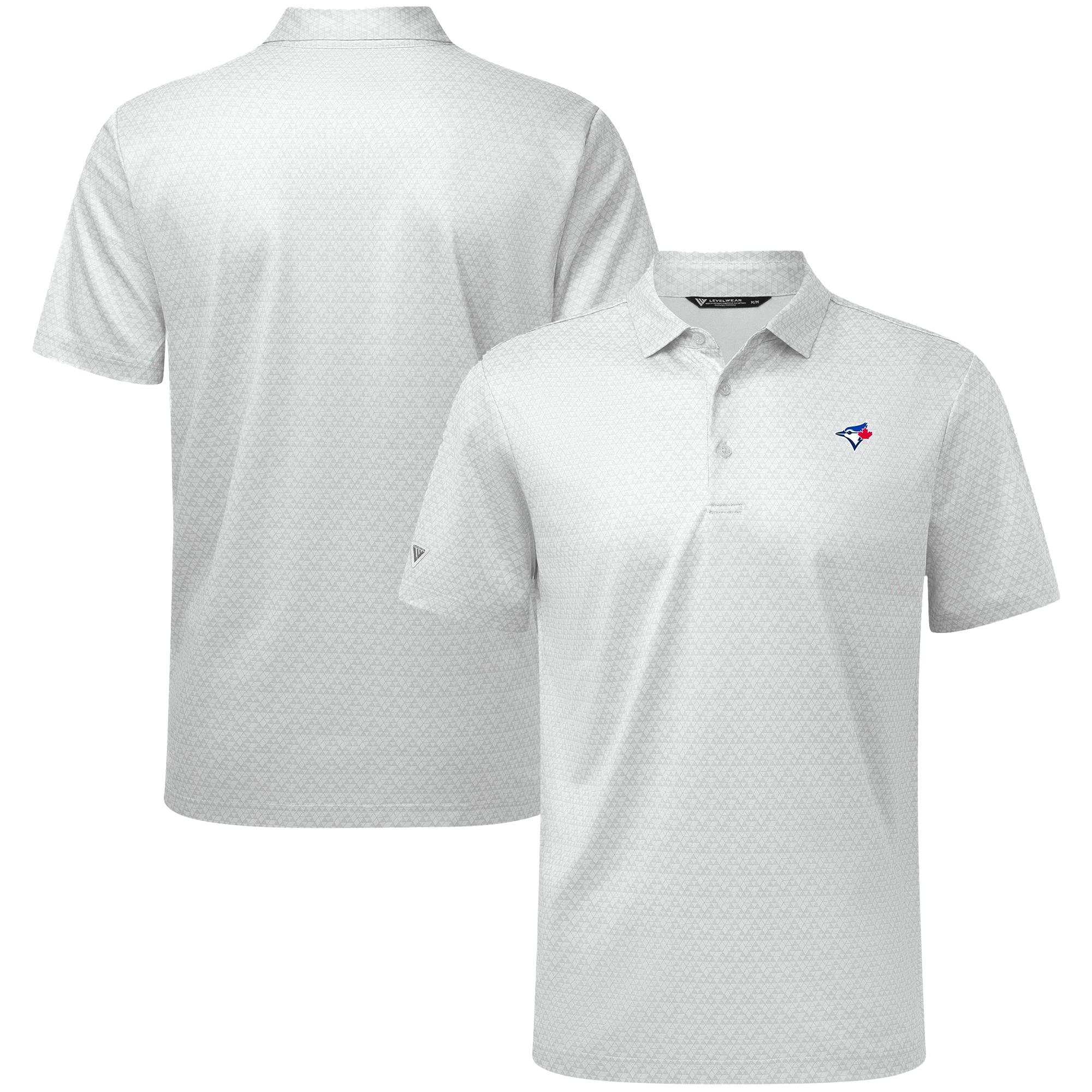 Men's Toronto Blue Jays Levelwear White System Insignia Polo