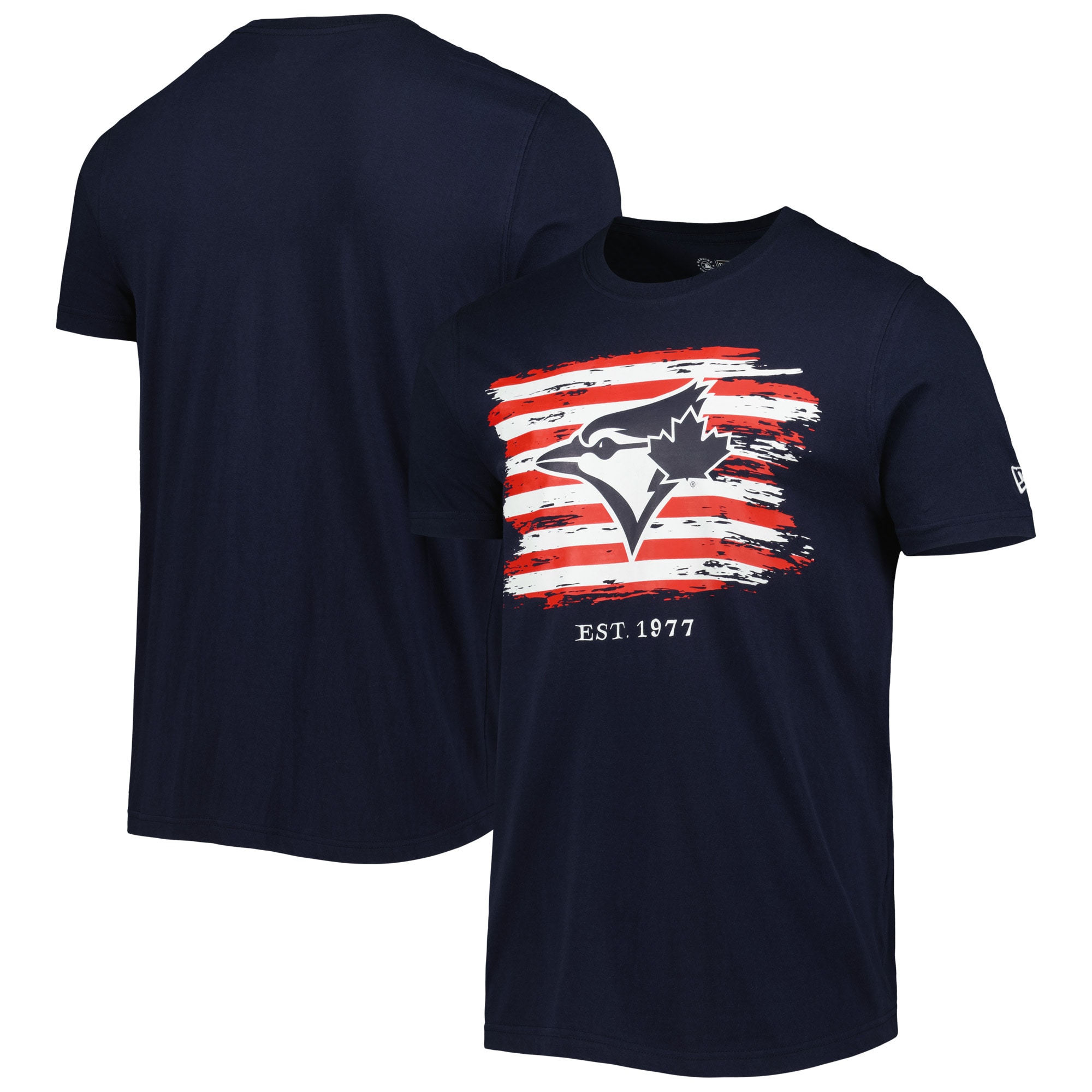 Men's Toronto Blue Jays New Era Navy 4th of July Jersey T-Shirt
