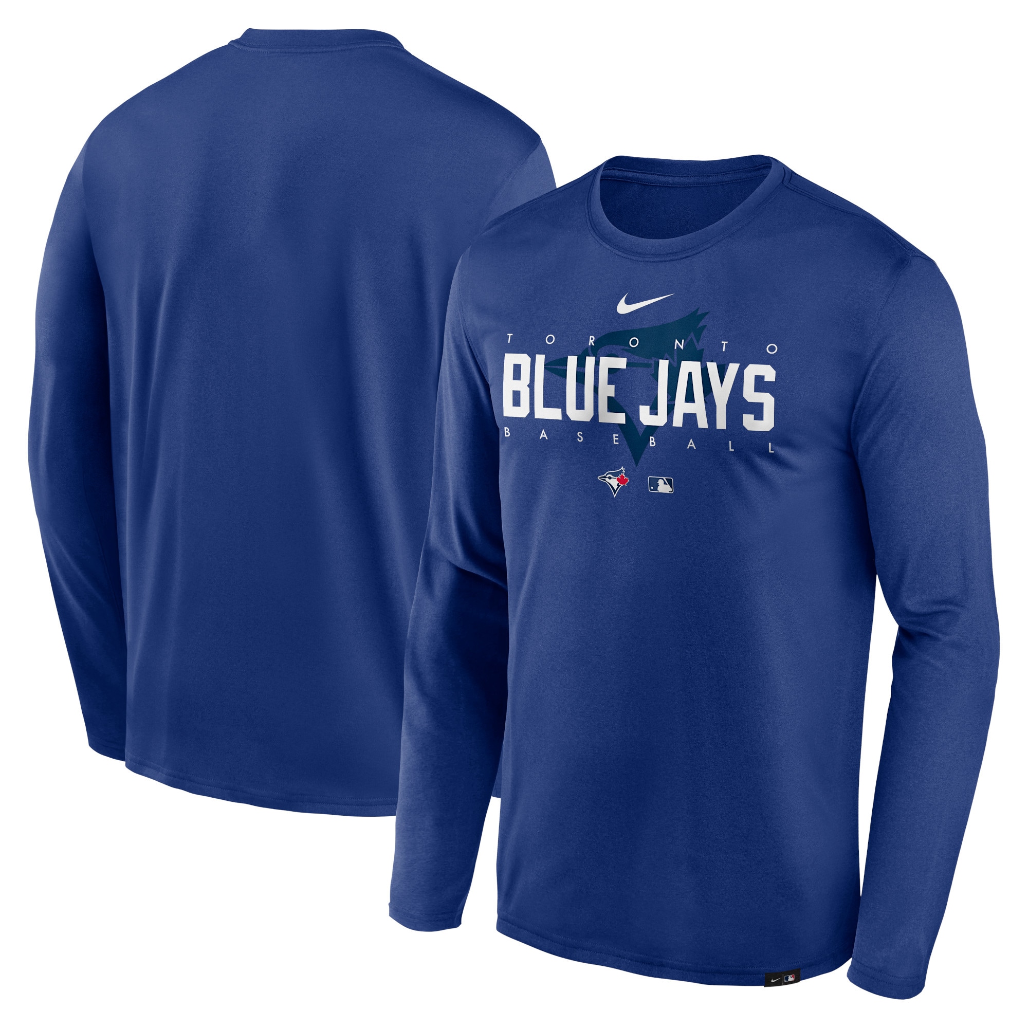 Men's Toronto Blue Jays Nike Royal Authentic Collection Team Logo Legend Performance Long Sleeve T-Shirt