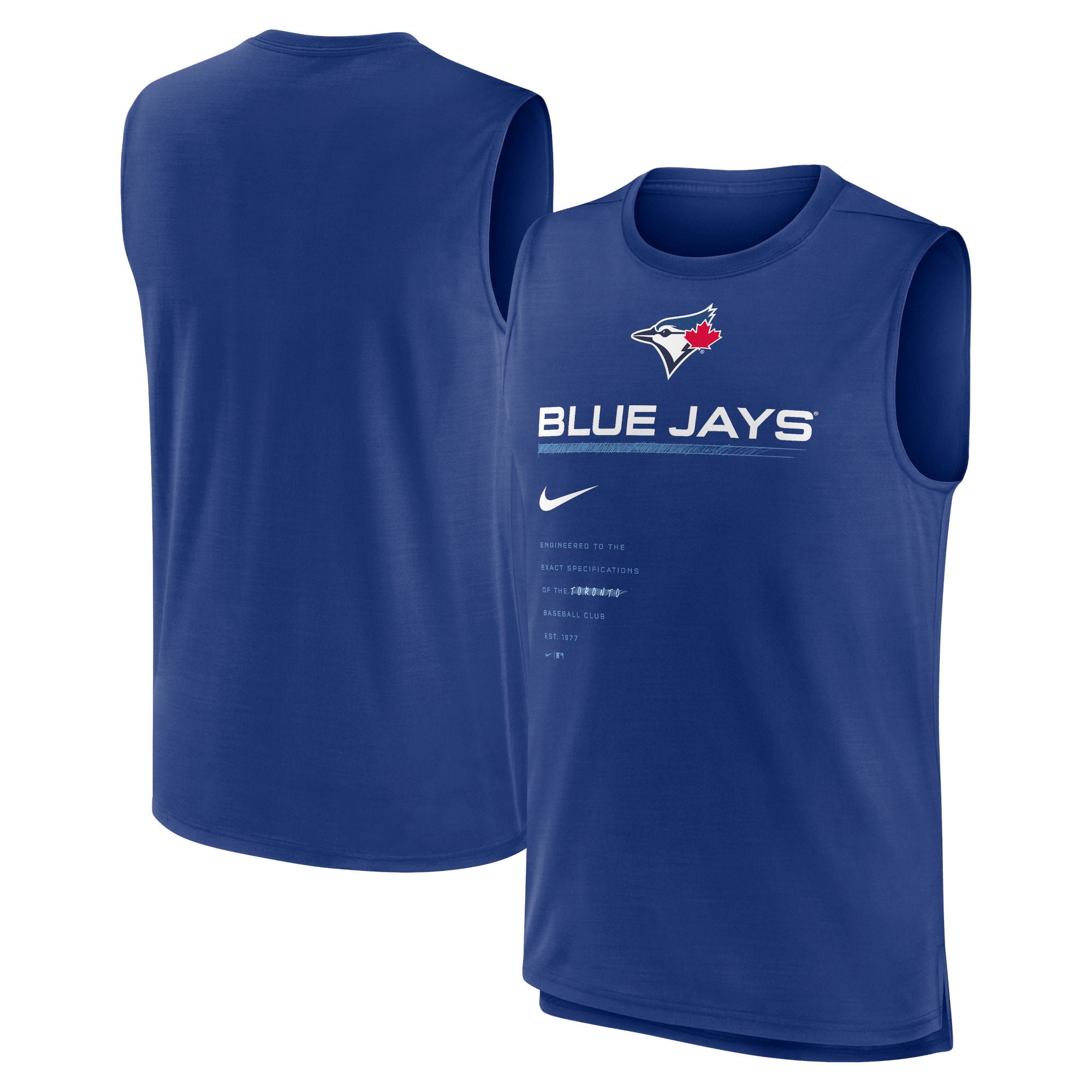 Men's Toronto Blue Jays Nike Royal Exceed Performance Tank Top
