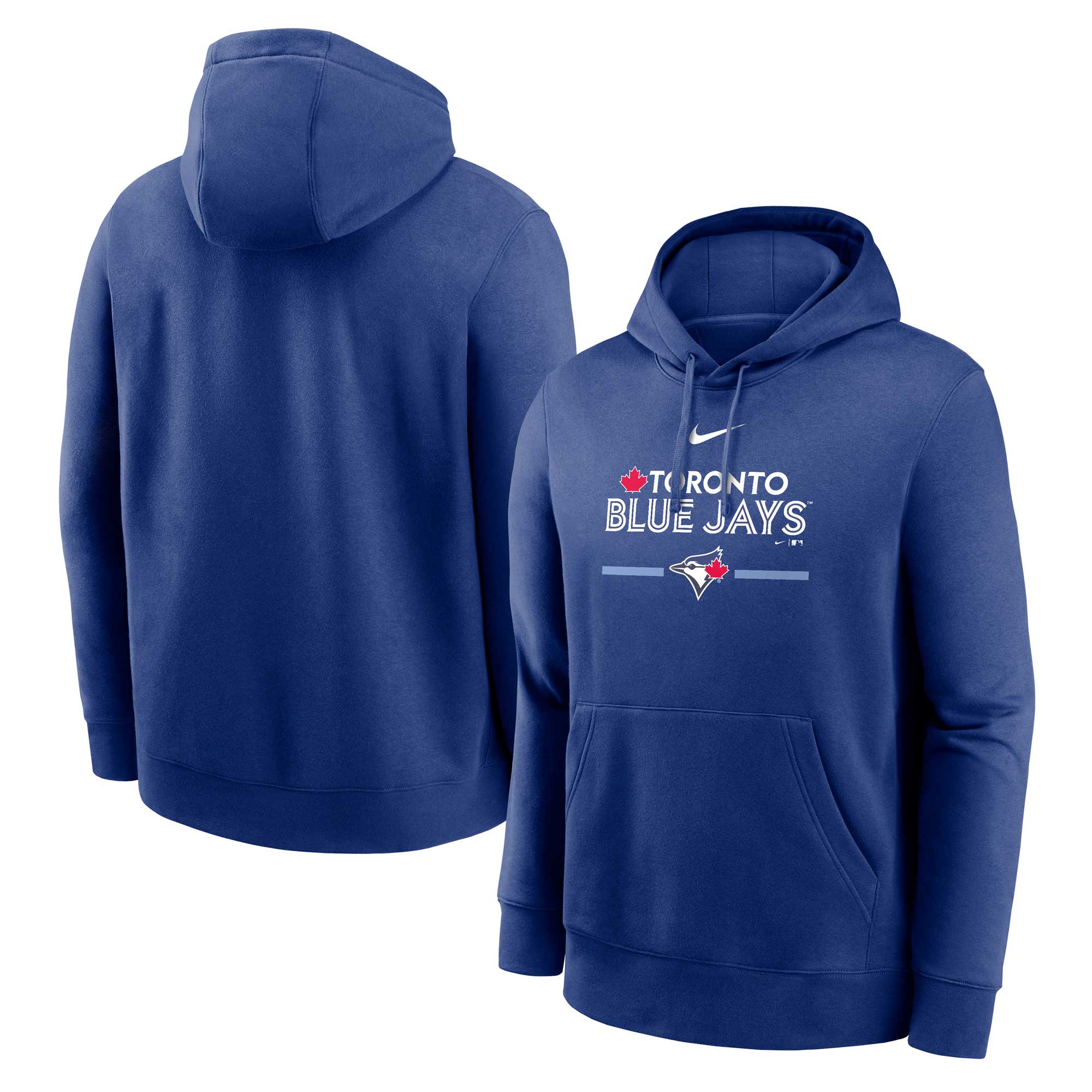 Men's Toronto Blue Jays Nike Royal Local Baseball Club Over Shoulder Fleece Pullover Hoodie