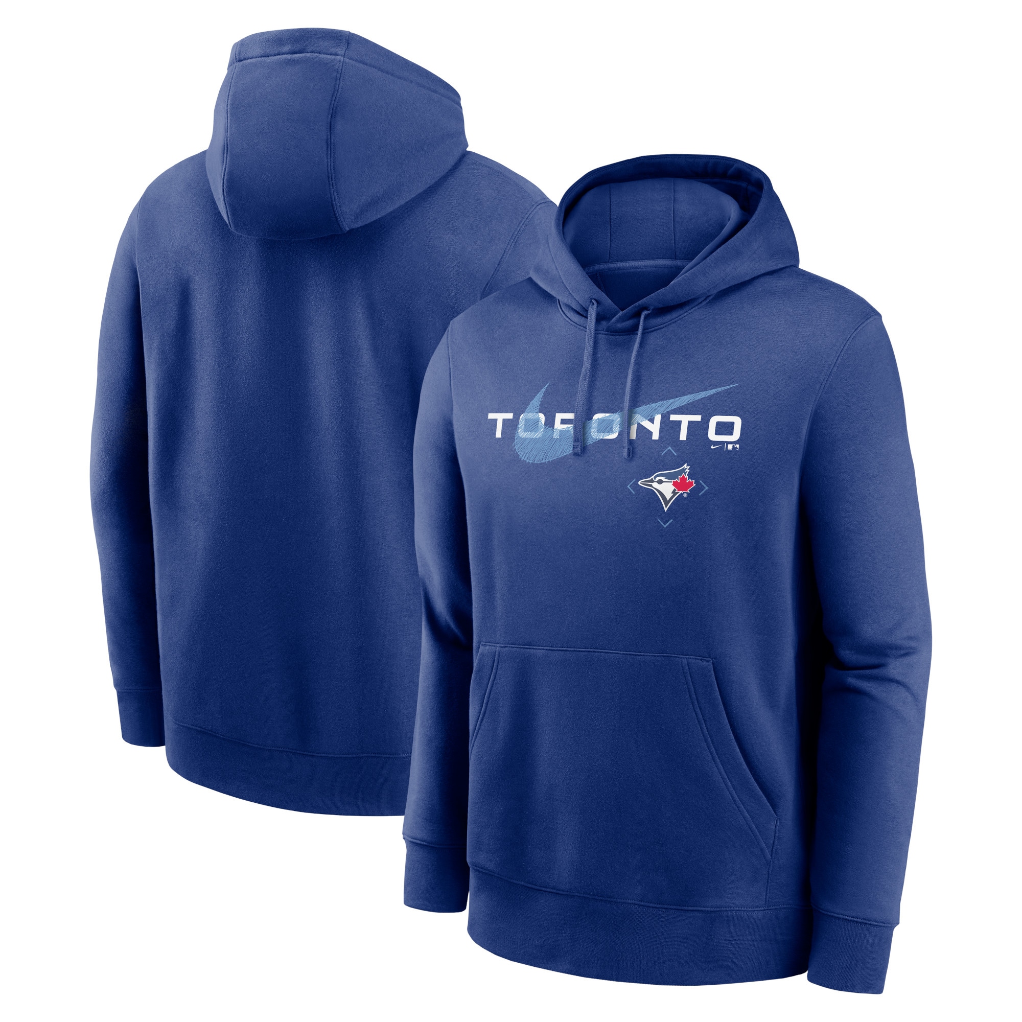 Men's Toronto Blue Jays Nike Royal Swoosh NeighborHOOD Pullover Hoodie