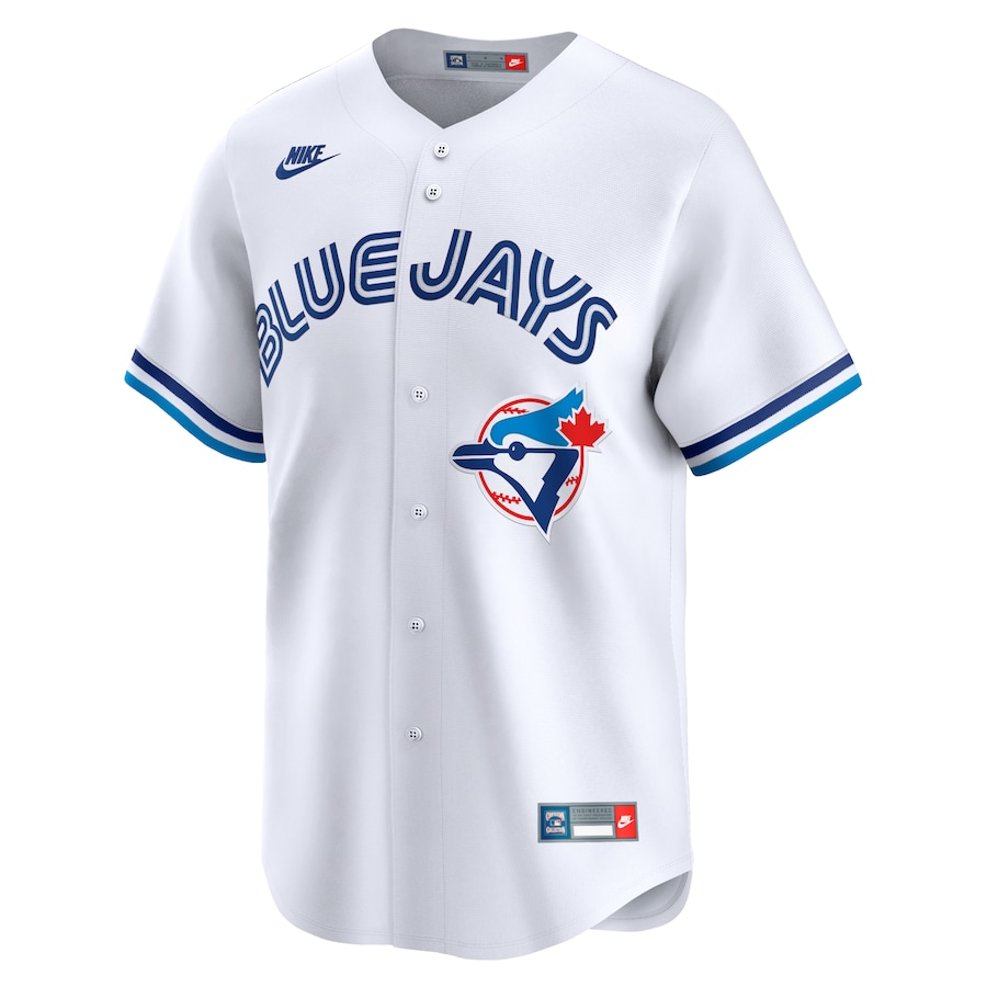 Men's Toronto Blue Jays Nike White Cooperstown Collection Limited Jersey - Image 2