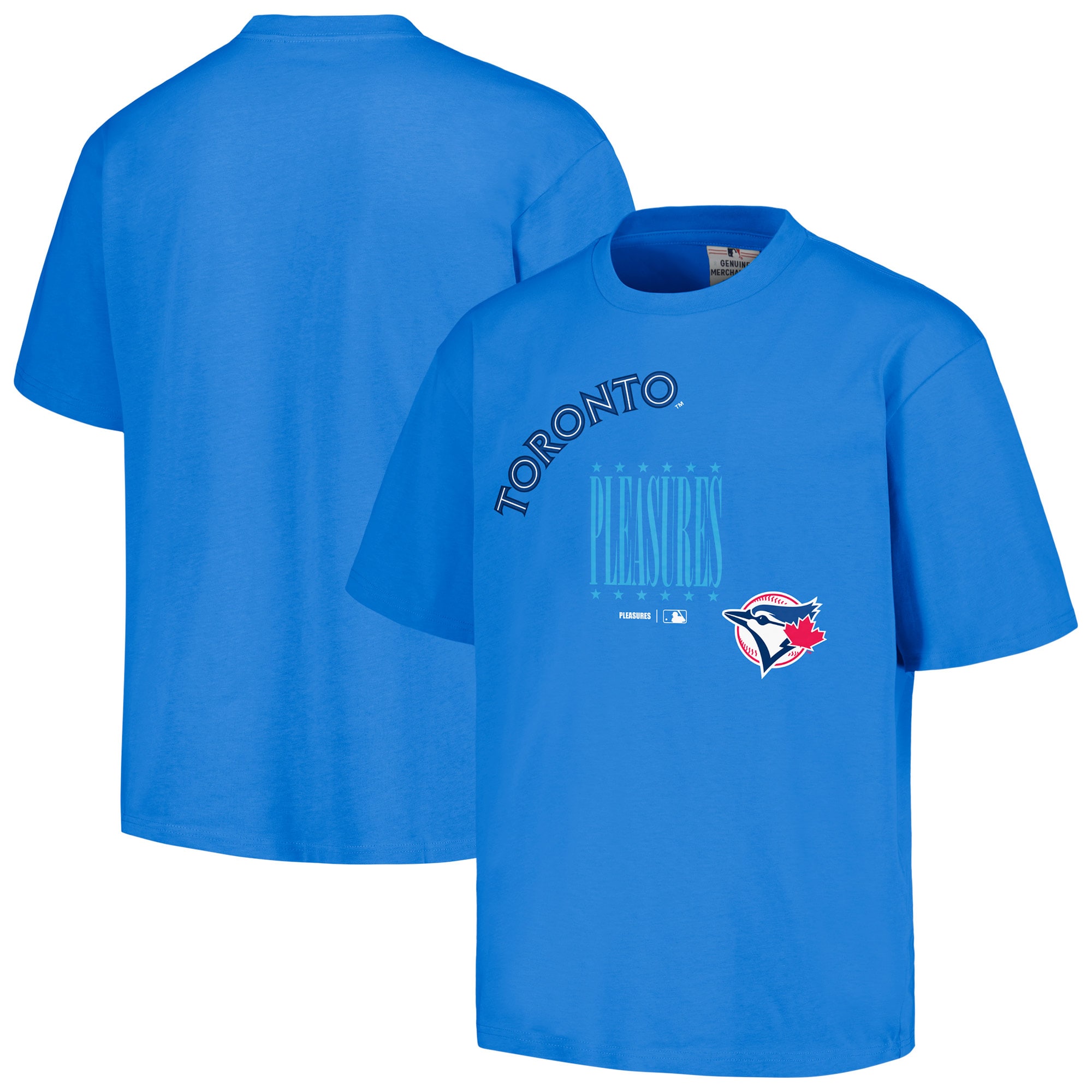 Men's Toronto Blue Jays  PLEASURES Royal Repurpose T-Shirt