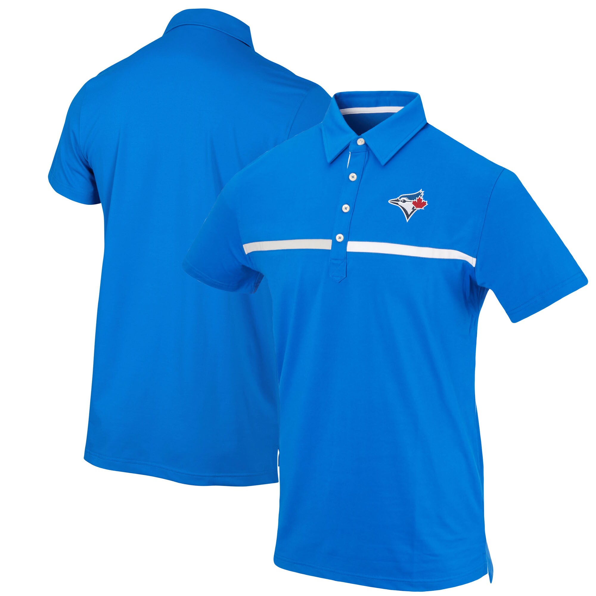 Men's Toronto Blue Jays Royal Color Blocked Stretch Polo