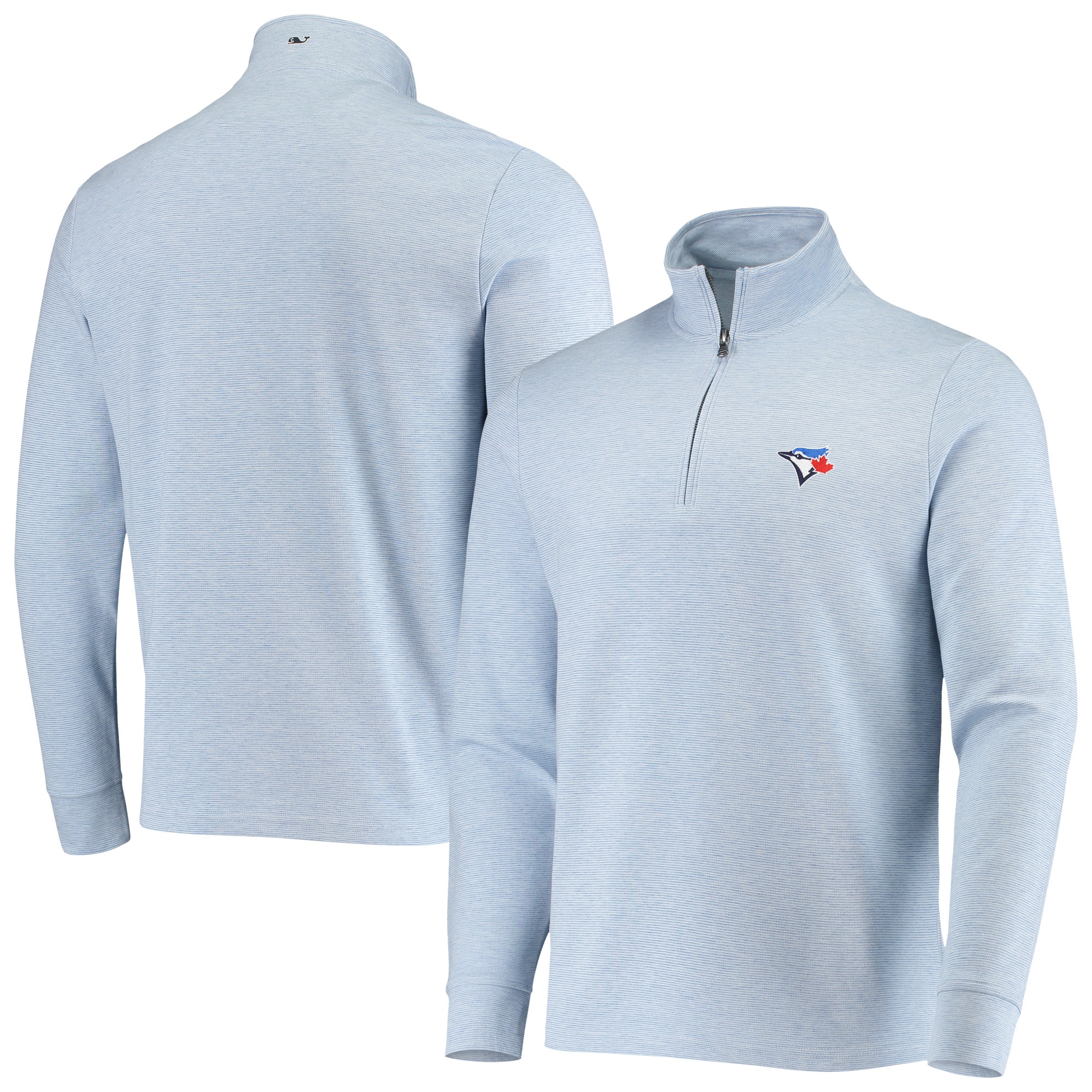Men's Toronto Blue Jays Vineyard Vines Light Blue Saltwater Quarter-Zip Jacket