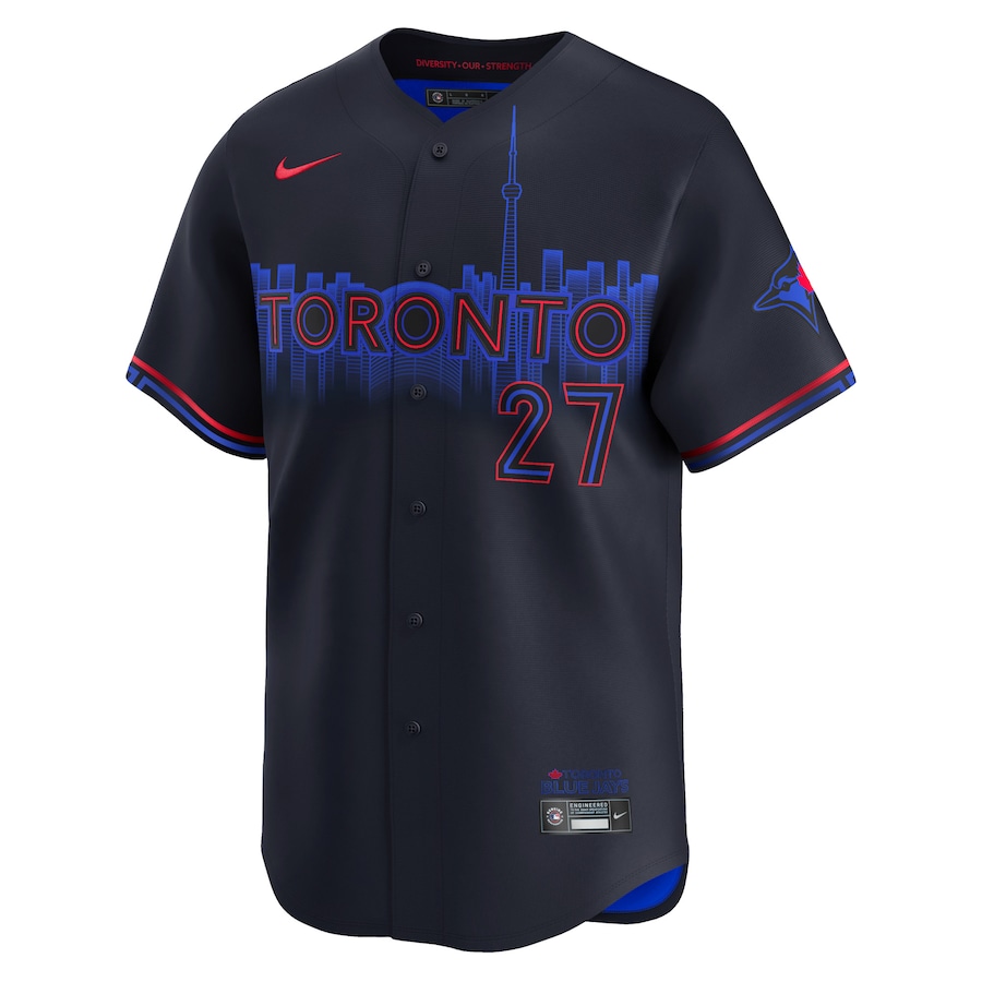 Men's Toronto Blue Jays Vladimir Guerrero Jr. Nike Black 2024 City Connect Limited Player Jersey - Image 2