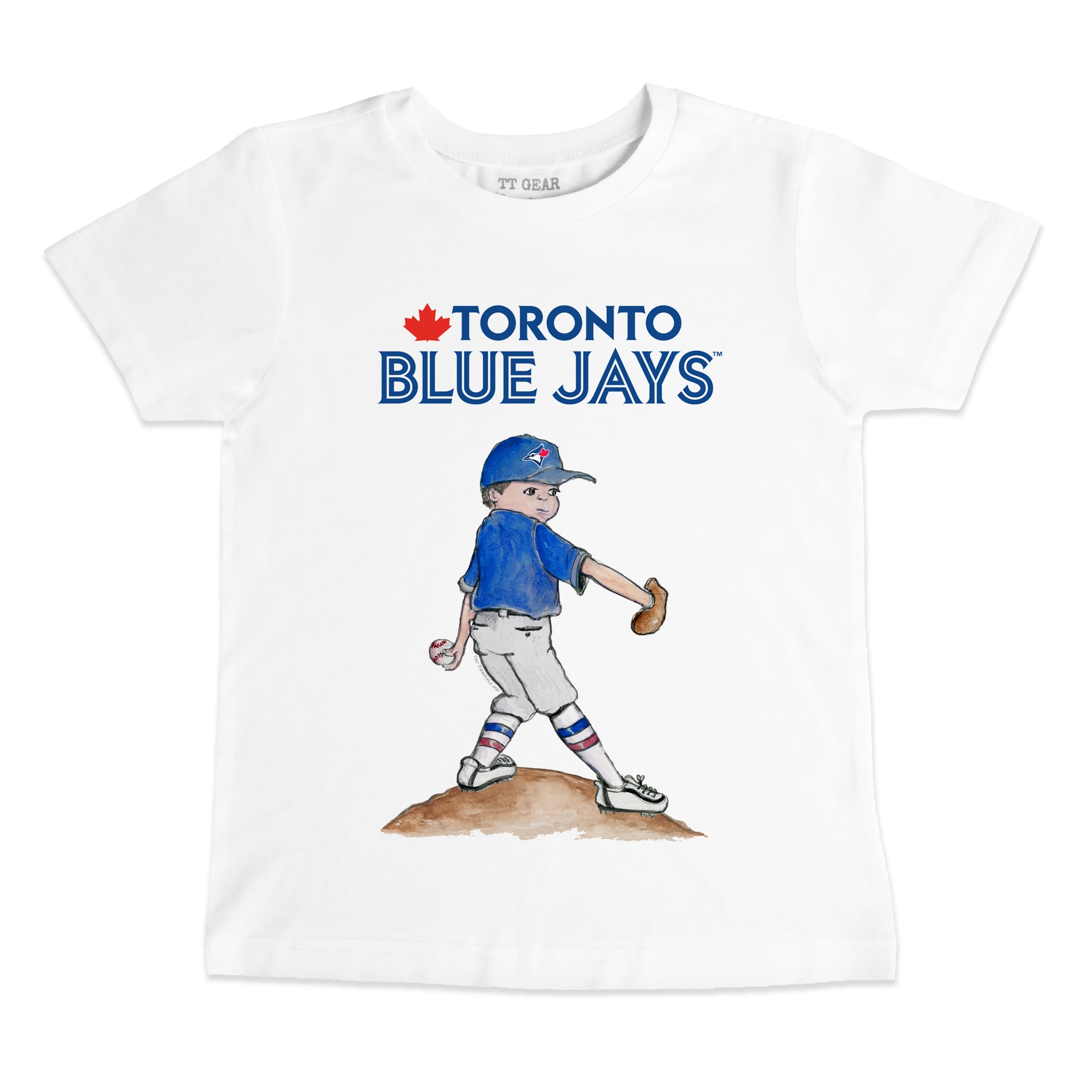 Preschool & Toddler Toronto Blue Jays Tiny Turnip White Clemente T-Shirt