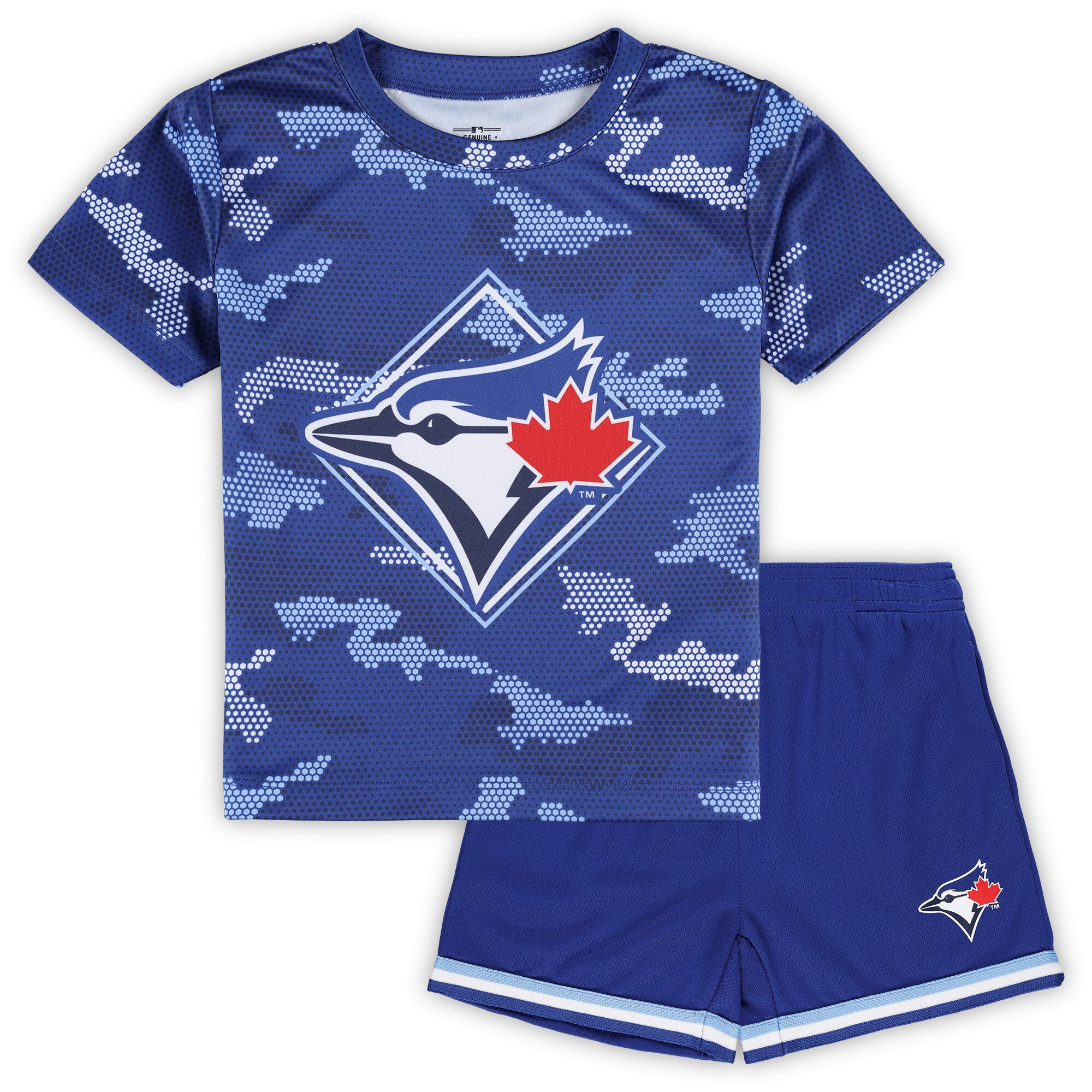 Toddler Toronto Blue Jays  Branded Royal Field Ball T-Shirt & Shorts Set