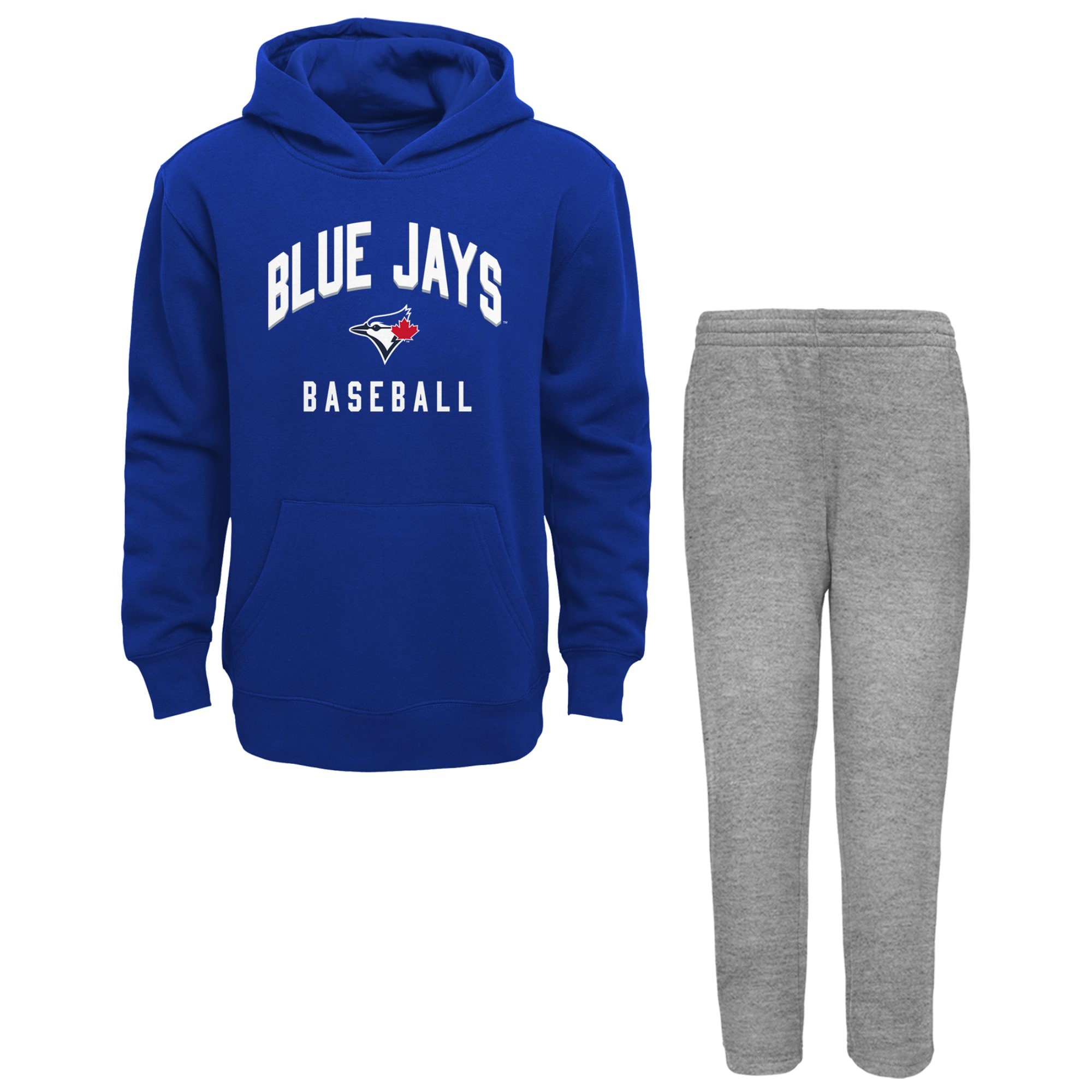 Toddler Toronto Blue Jays Royal/Gray Play-By-Play Pullover Fleece Hoodie & Pants Set