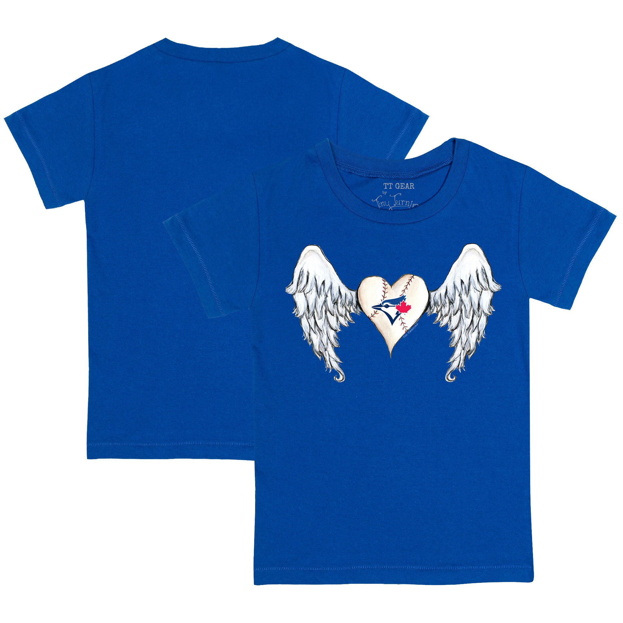 Toddler Toronto Blue Jays Tiny Turnip Royal Angel Wings T-Shirt