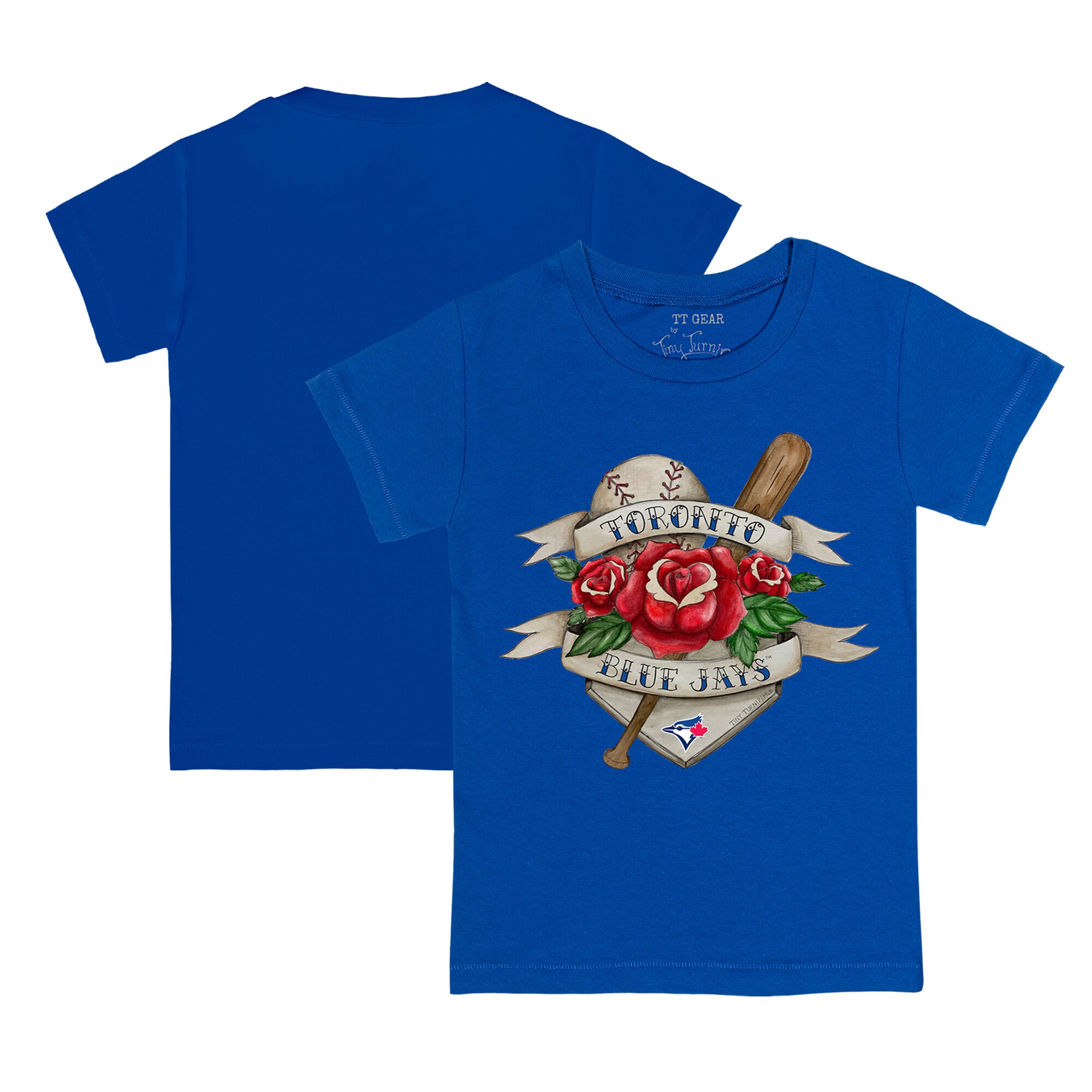 Toddler Toronto Blue Jays Tiny Turnip Royal Tattoo Rose T-Shirt