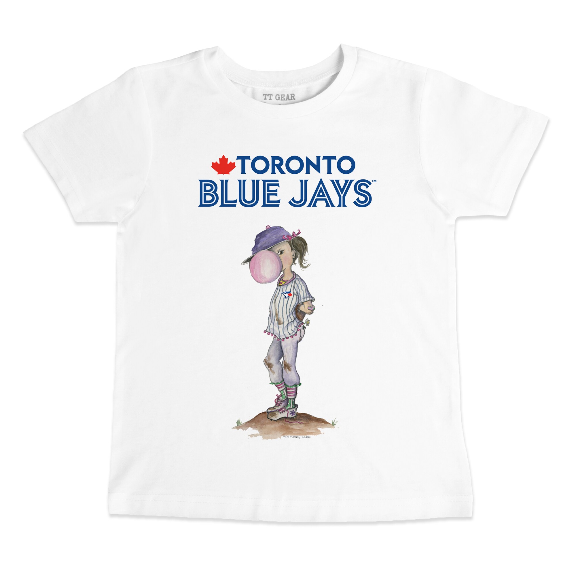 Toddler Toronto Blue Jays Tiny Turnip White Bubbles T-Shirt