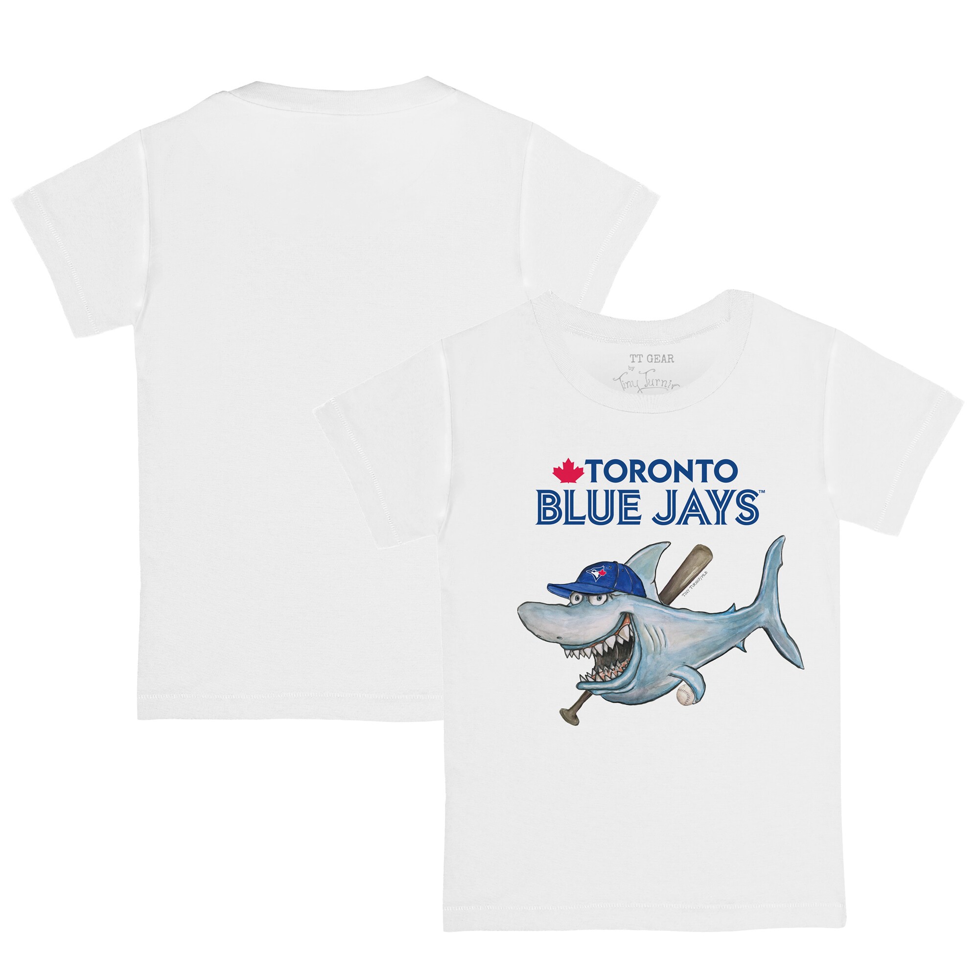 Toddler Toronto Blue Jays Tiny Turnip White Shark Logo T-Shirt