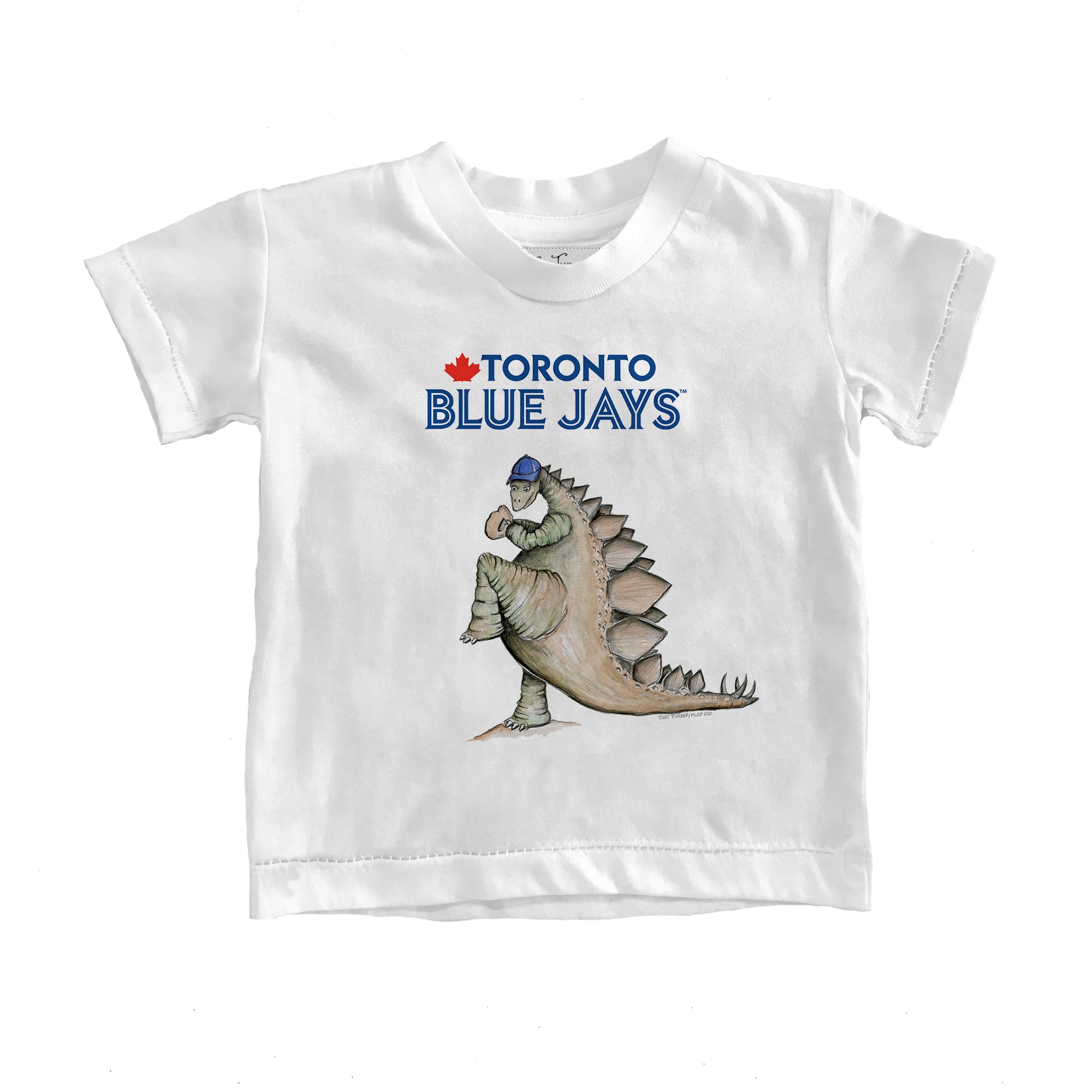 Toddler Toronto Blue Jays Tiny Turnip White Stega T-Shirt