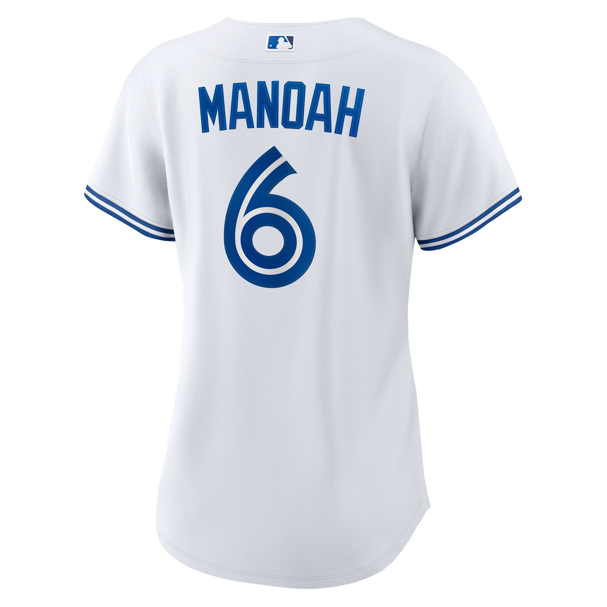 Women's Toronto Blue Jays Alek Manoah Nike White Home Replica Jersey - Image 3