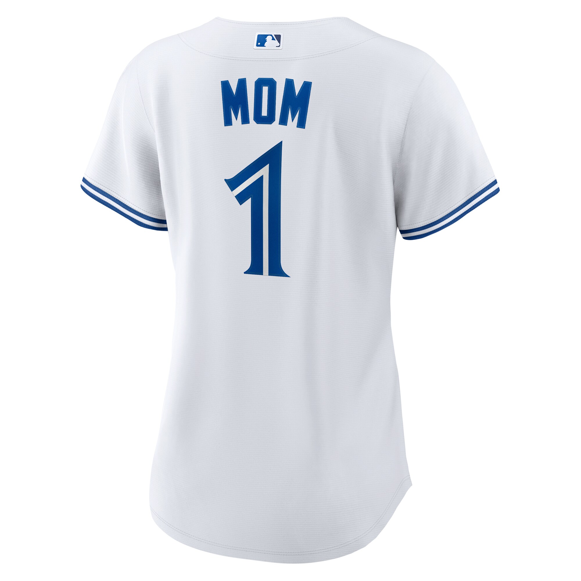Women's Toronto Blue Jays Nike White #1 Mom Home Replica Jersey - Image 3