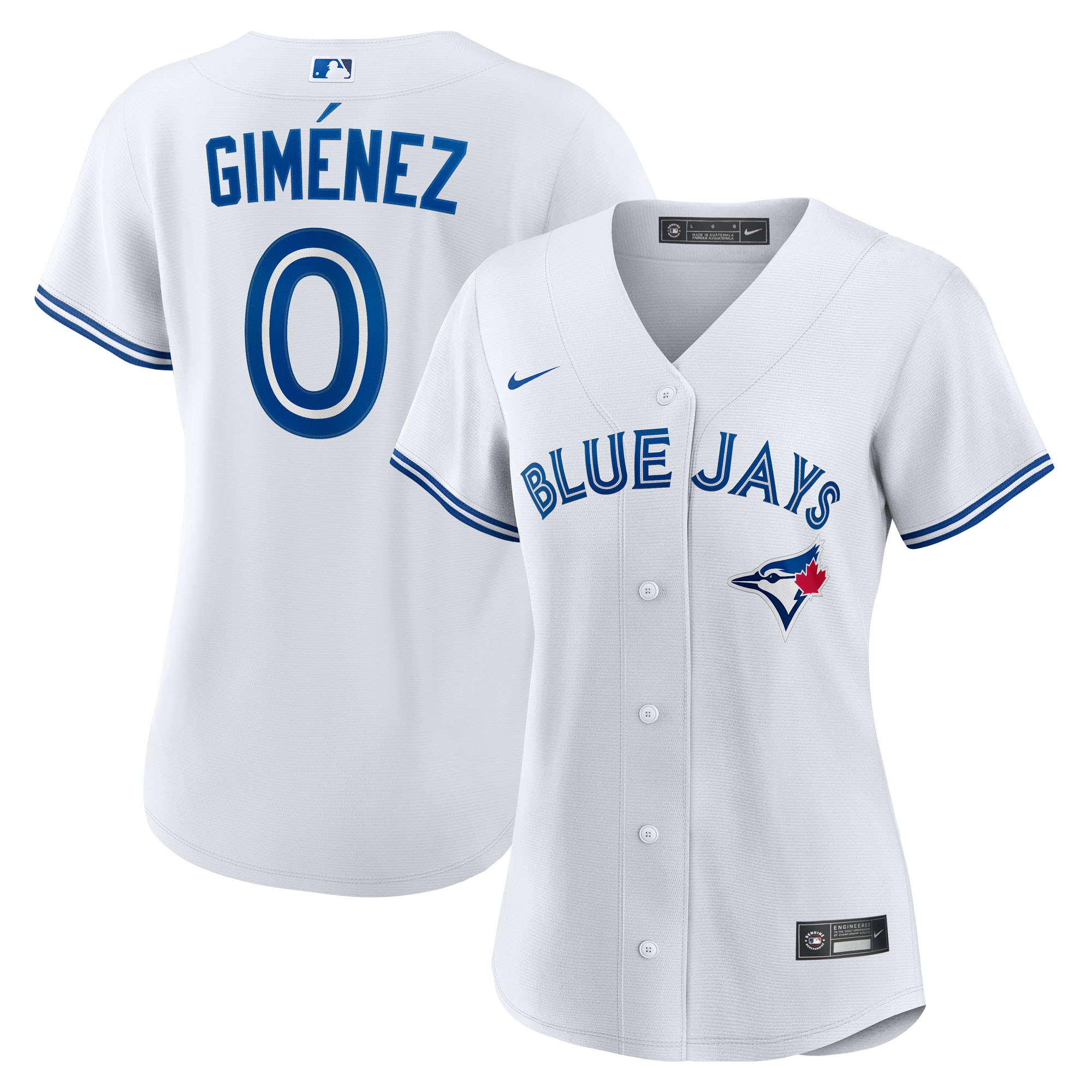 Women's Toronto Blue Jays Andr?s Gim?nez Nike White Home Replica Jersey