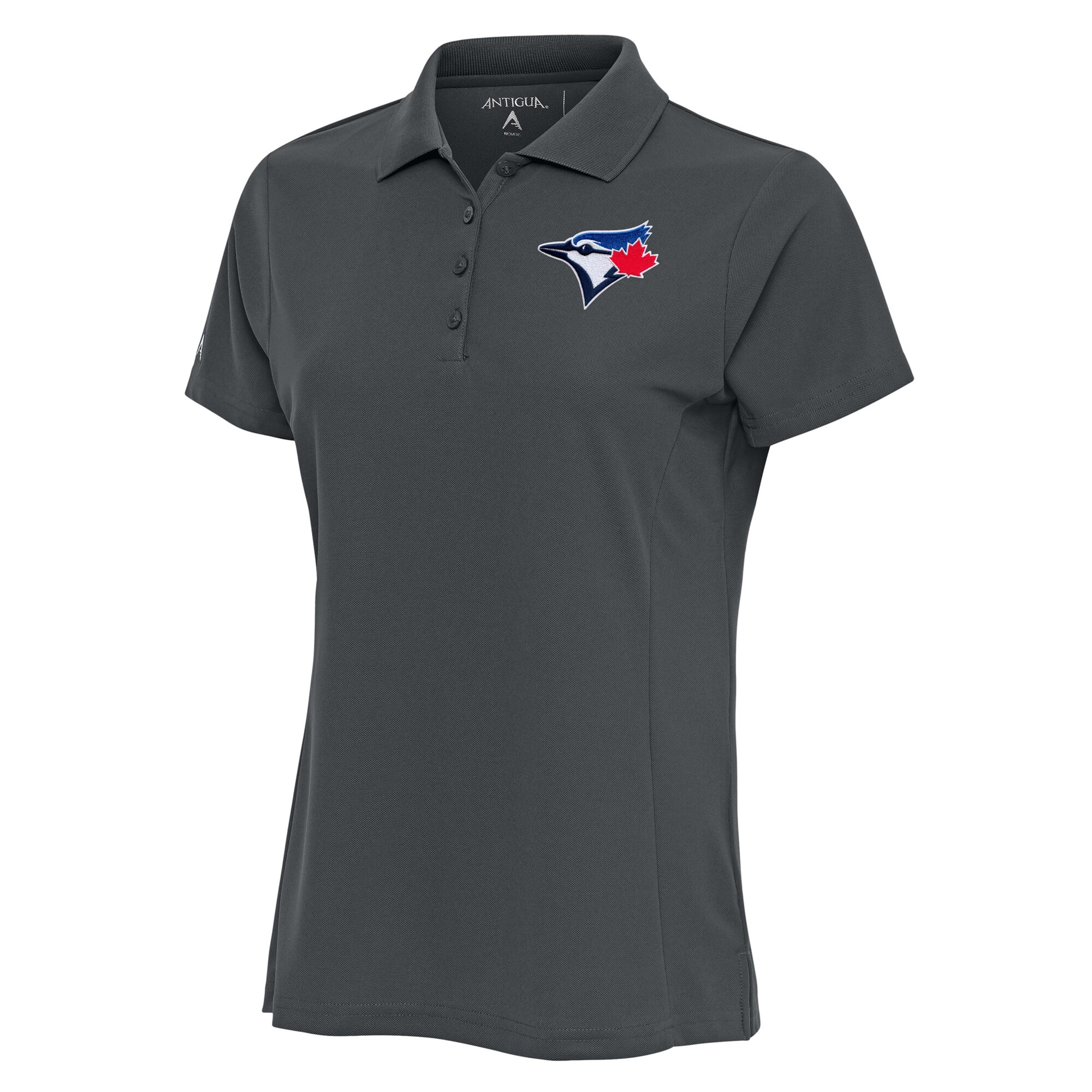 Women's Toronto Blue Jays Antigua Charcoal Logo Legacy Pique Polo