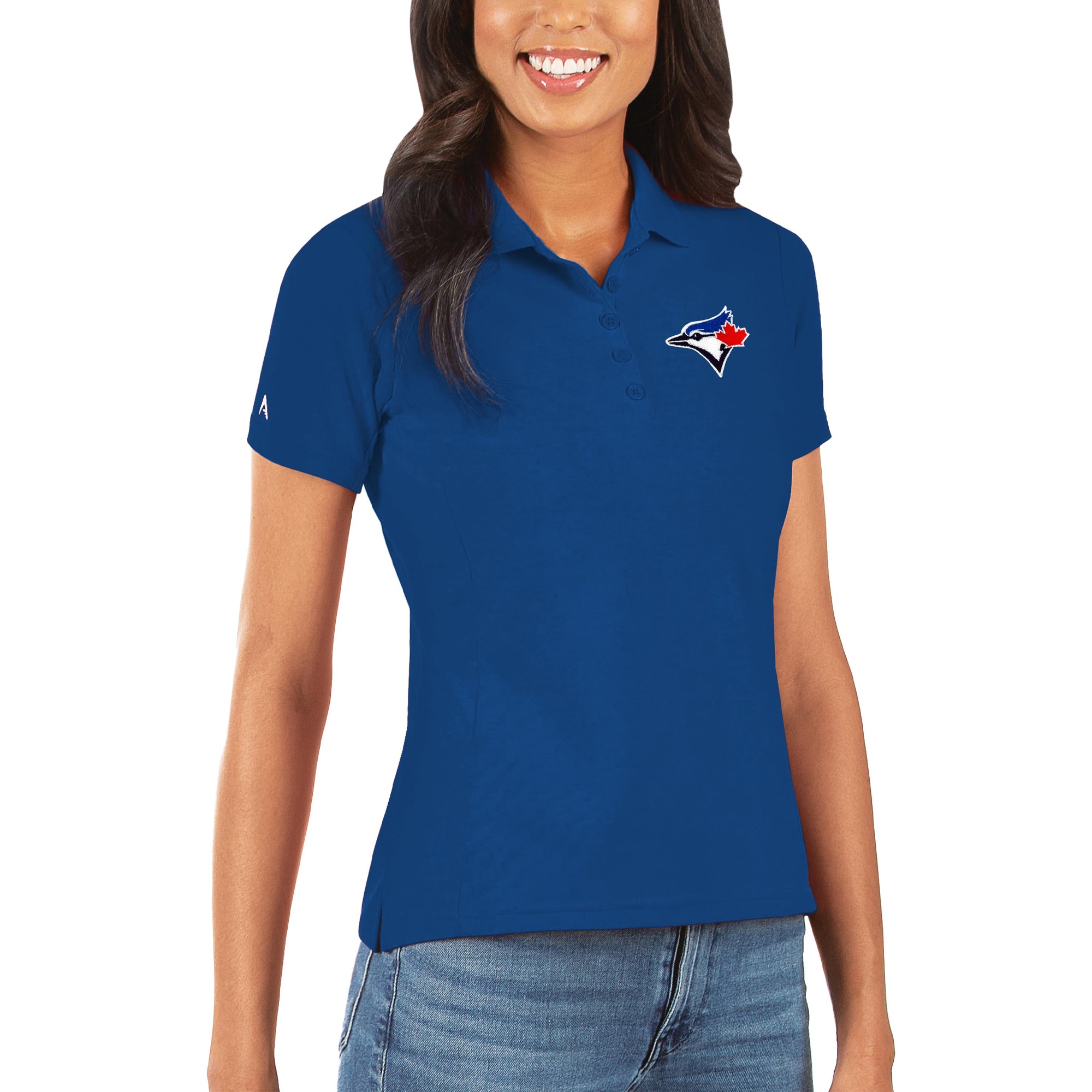 Women's Toronto Blue Jays Antigua Royal Legacy Pique Polo