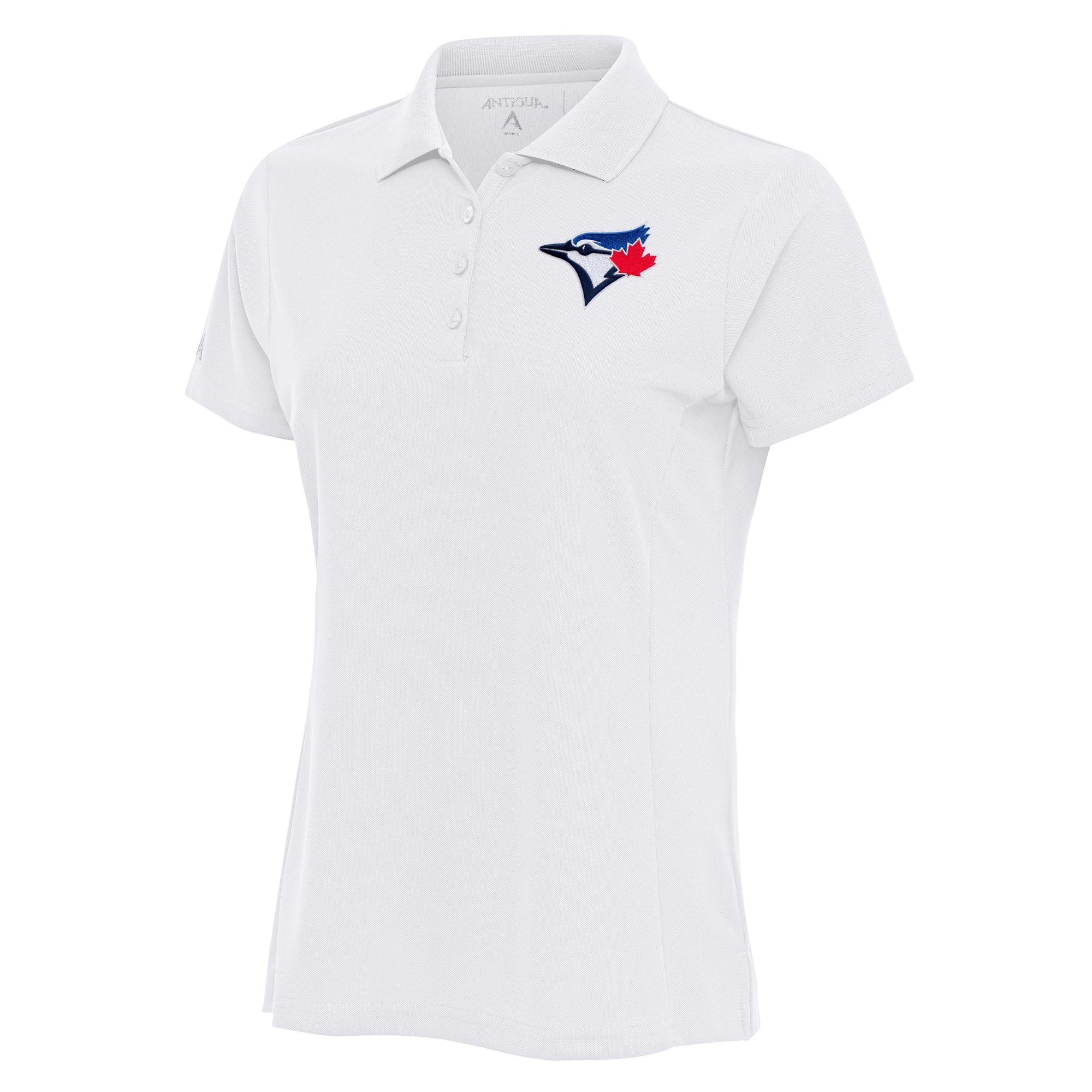 Women's Toronto Blue Jays Antigua White Logo Legacy Pique Polo