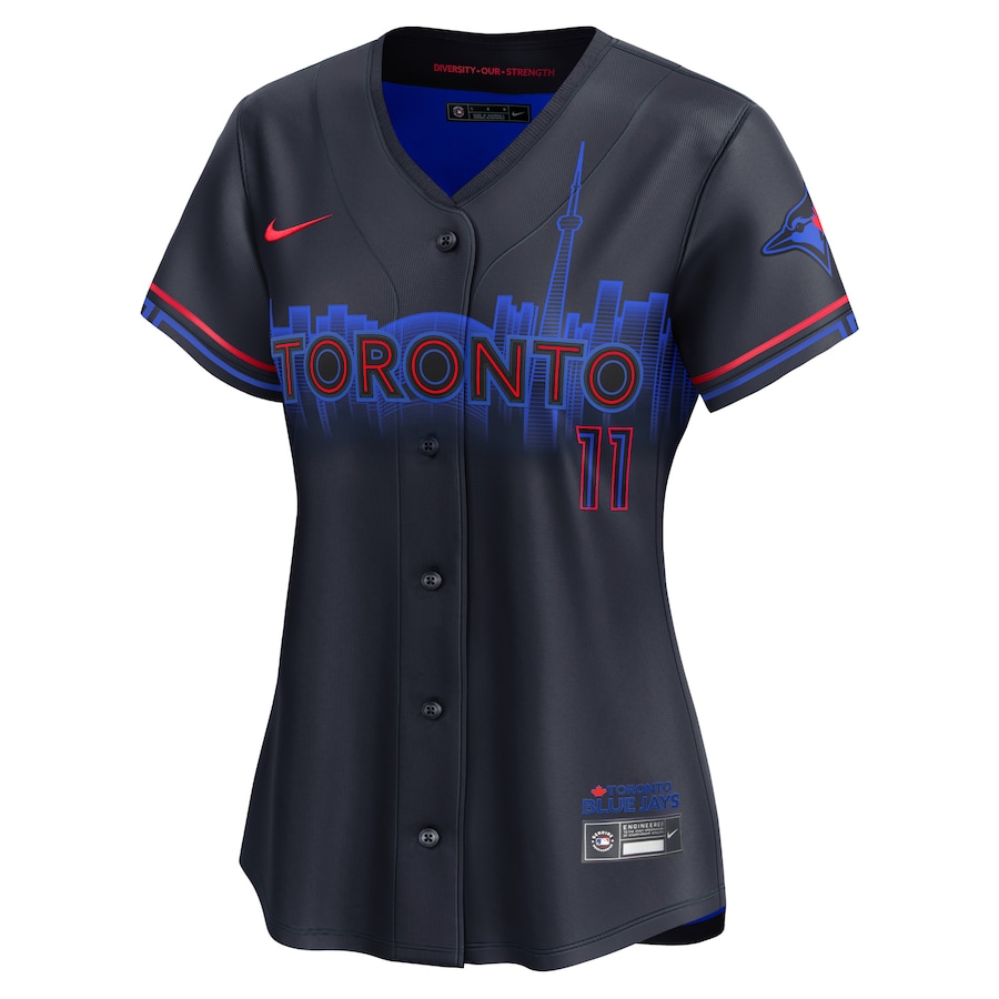 Women's Toronto Blue Jays Bo Bichette Nike Navy 2024 City Connect Limited Player Jersey - Image 2