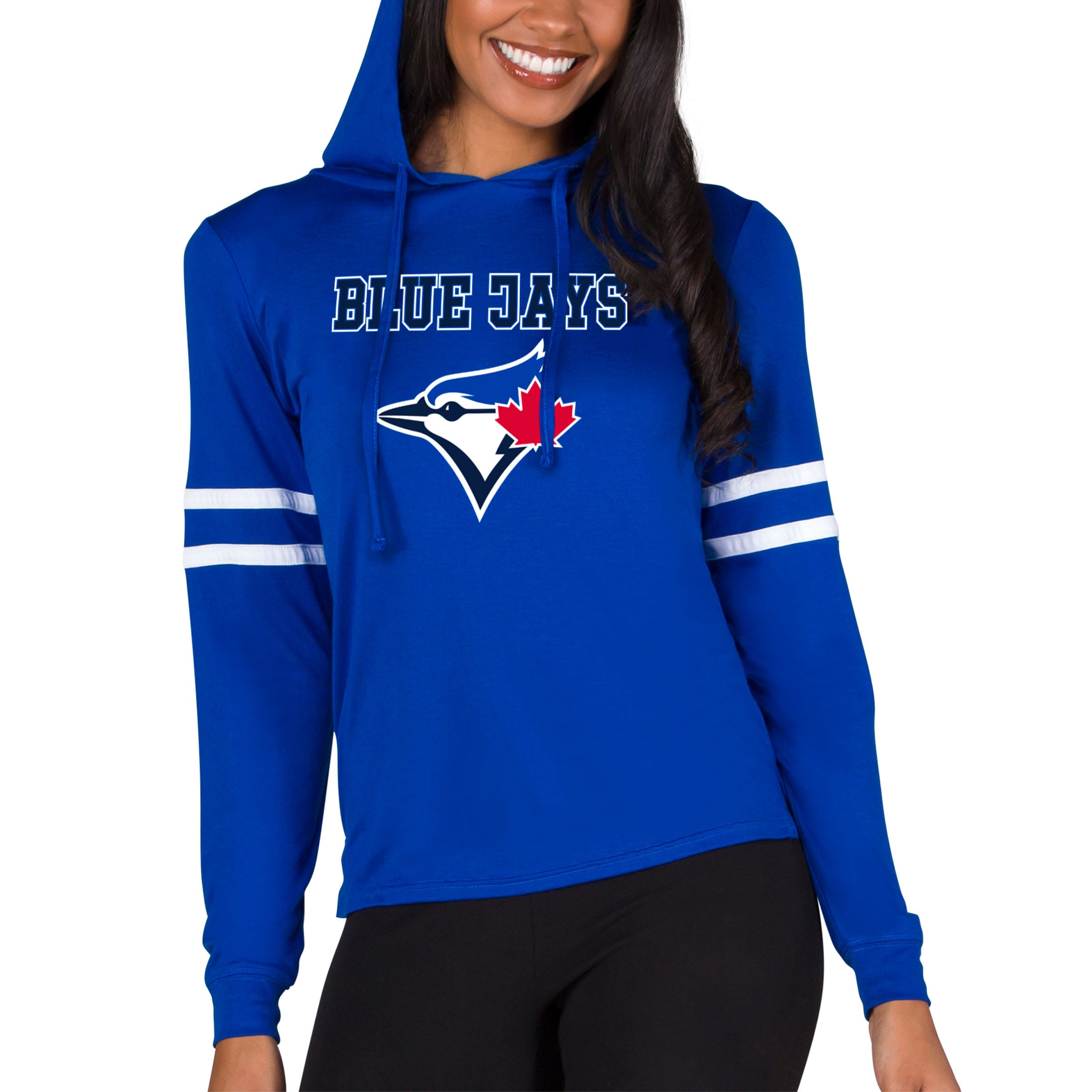 Women's Toronto Blue Jays  Concepts Sport Royal Marathon Lightweight Lounge Pullover Hoodie