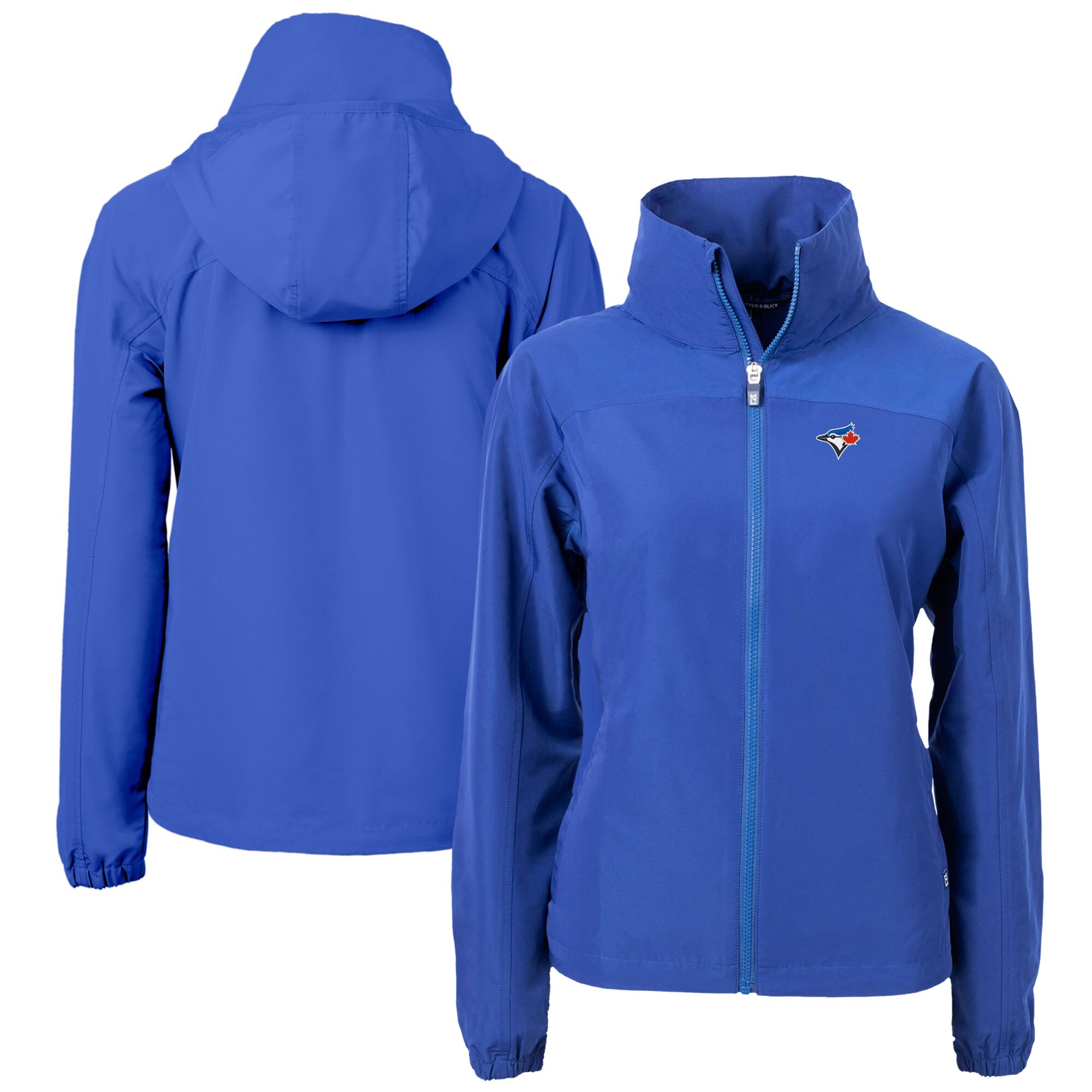 Women's Toronto Blue Jays  Cutter & Buck Blue Charter Eco Recycled Full-Zip Jacket