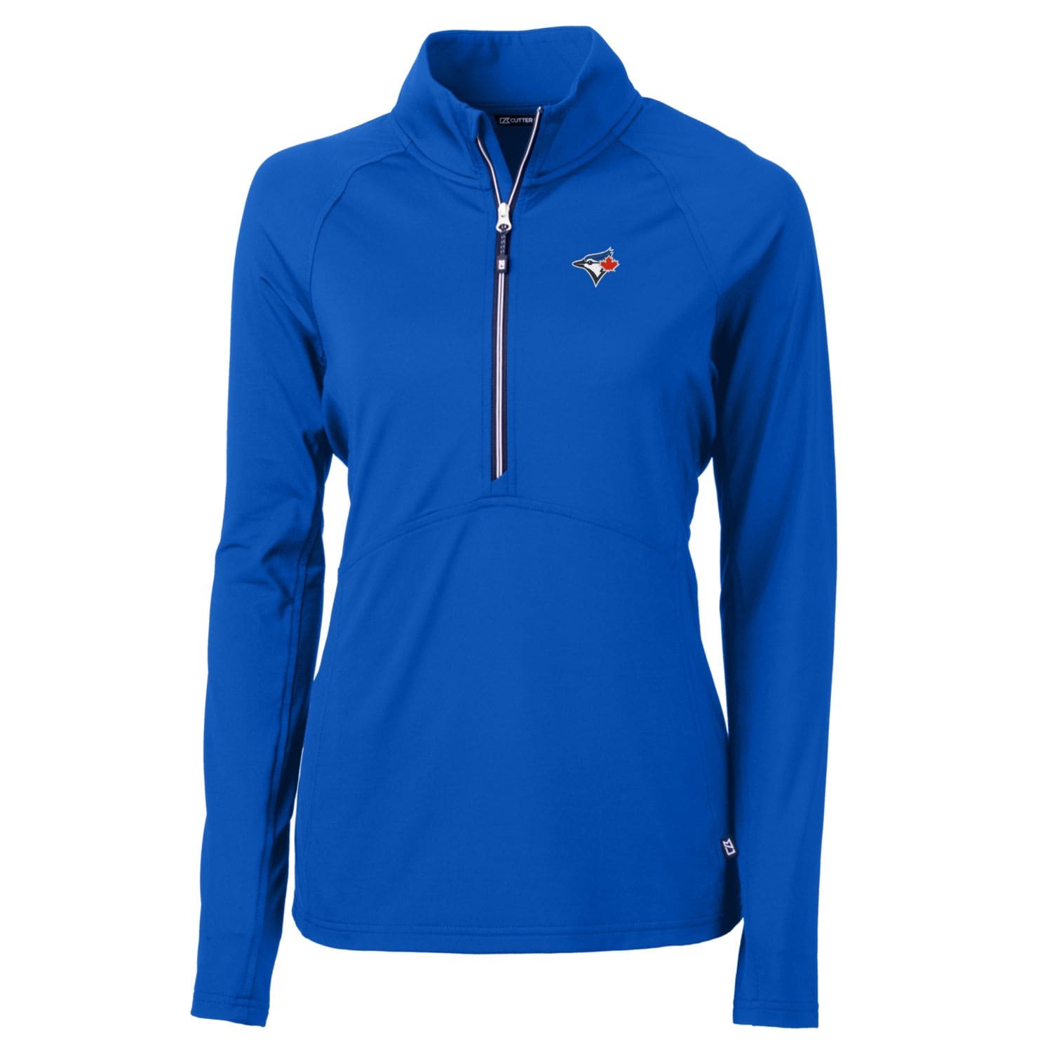 Women's Toronto Blue Jays Cutter & Buck Royal Adapt Eco Knit Stretch Half-Zip Pullover Top