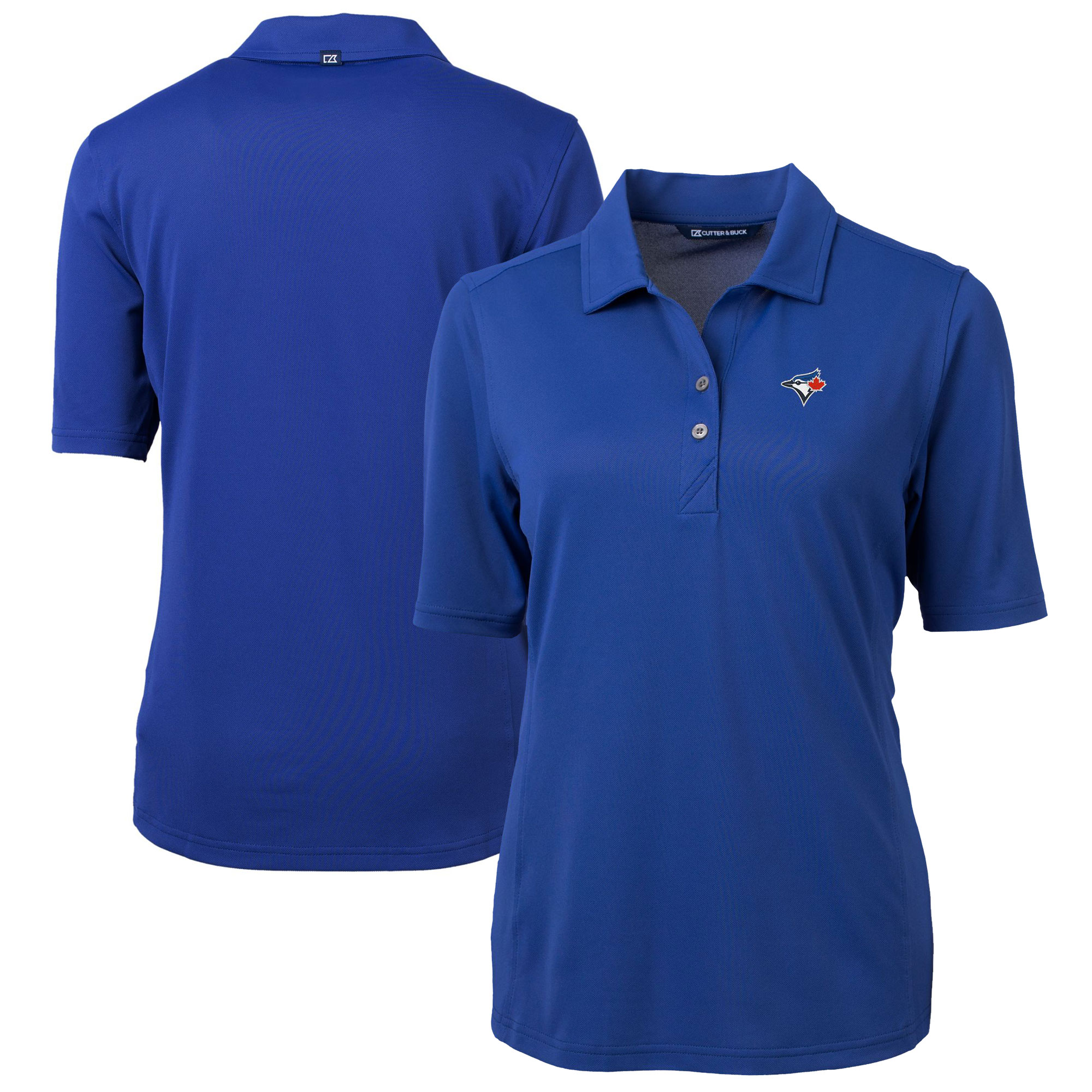 Women's Toronto Blue Jays  Cutter & Buck Royal DryTec Virtue Eco Pique Recycled Polo