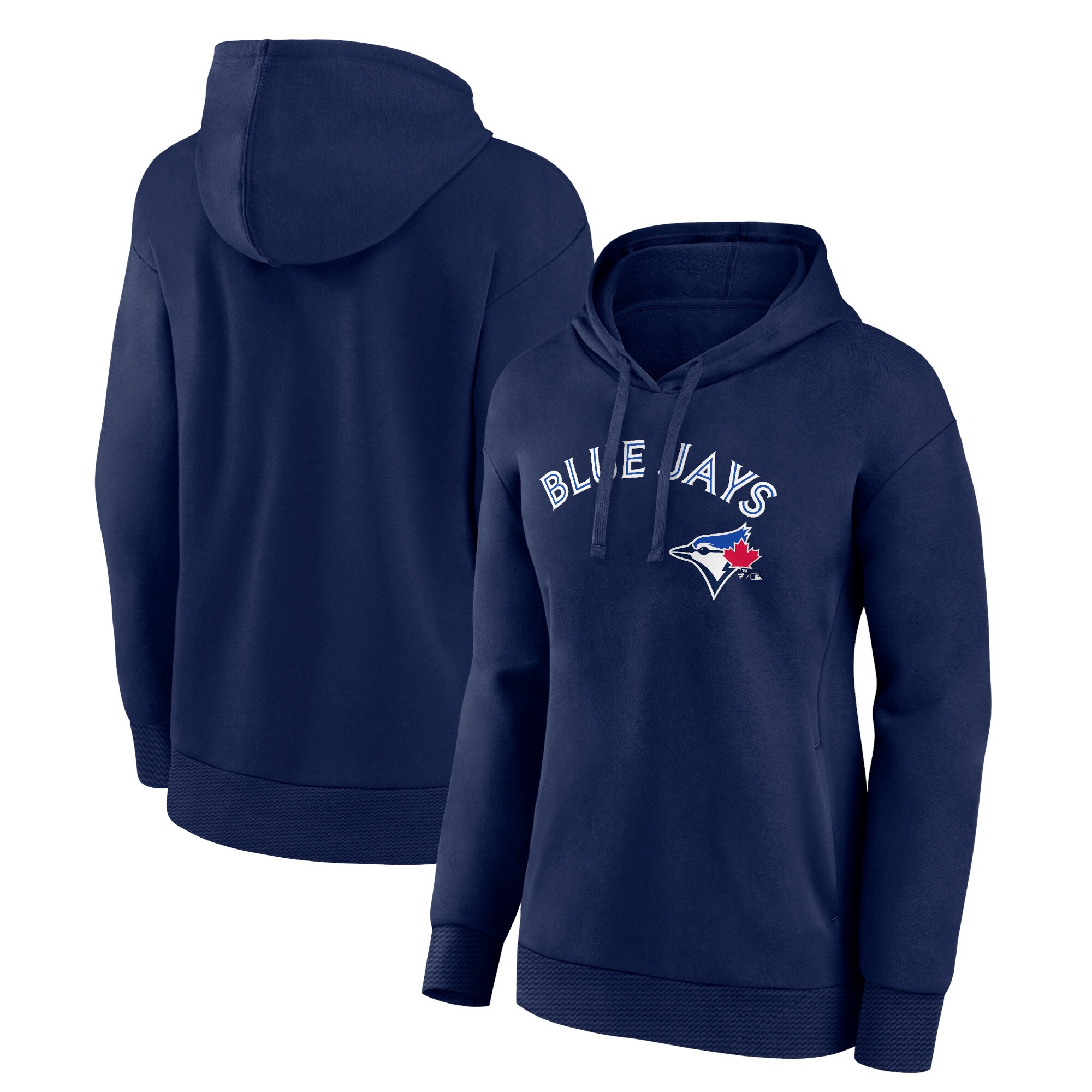Women's Toronto Blue Jays  Branded Navy Team Lockup Pullover Hoodie