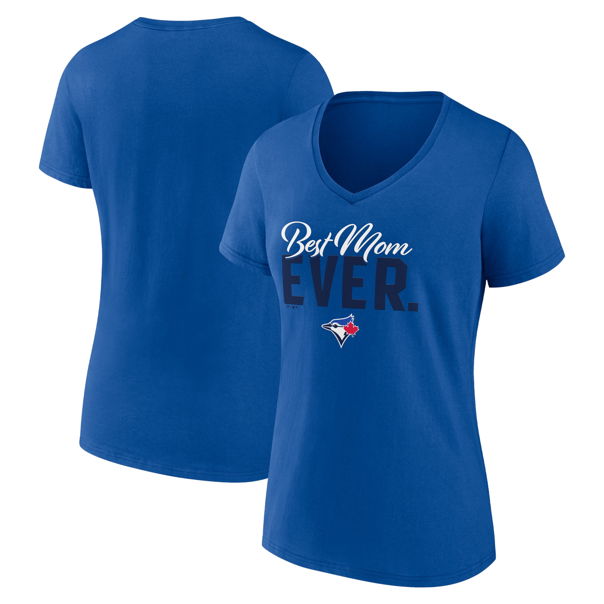 Women's Toronto Blue Jays  Branded Royal Mother's Day V-Neck T-Shirt