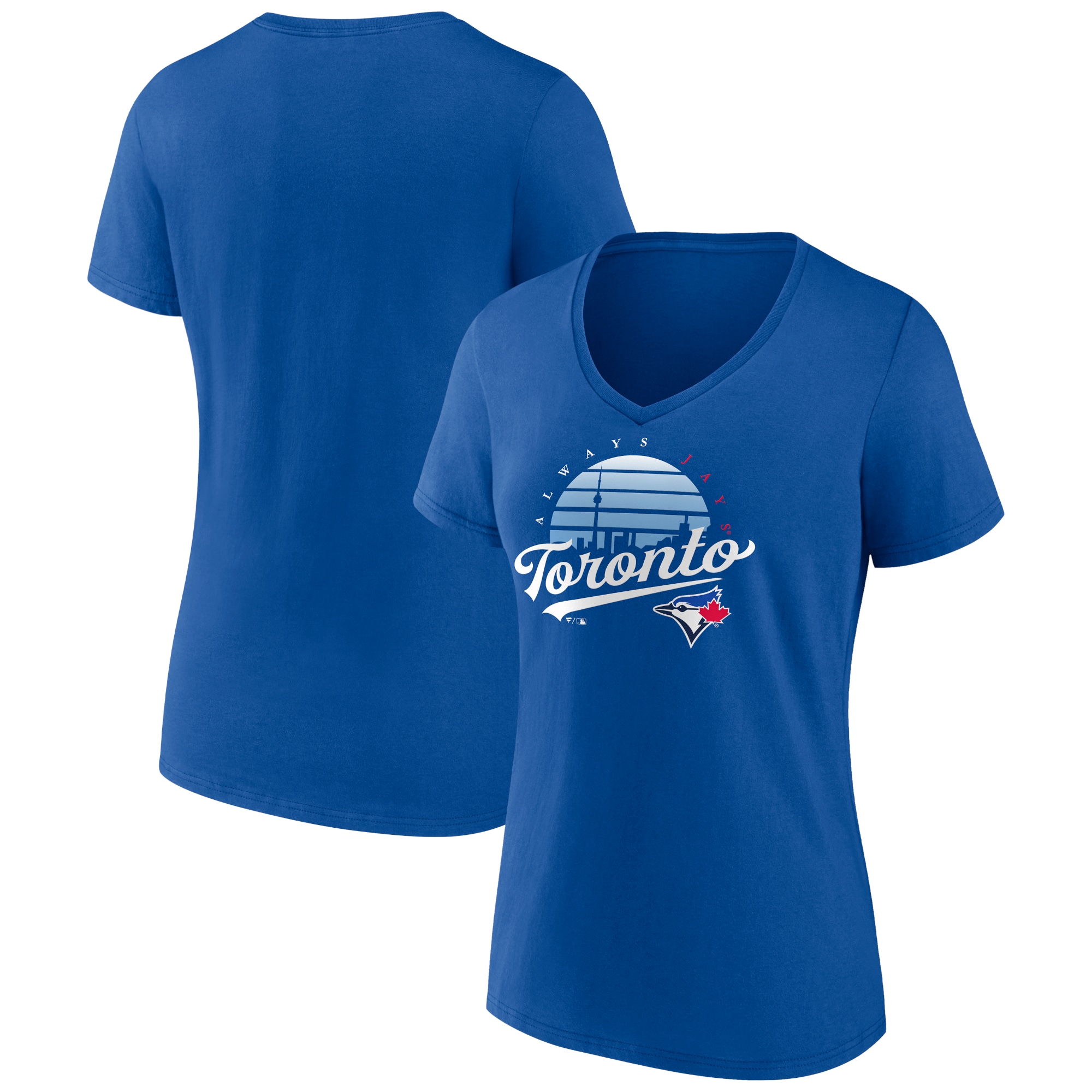 Women's Toronto Blue Jays  Branded Royal One Champion V-Neck T-Shirt