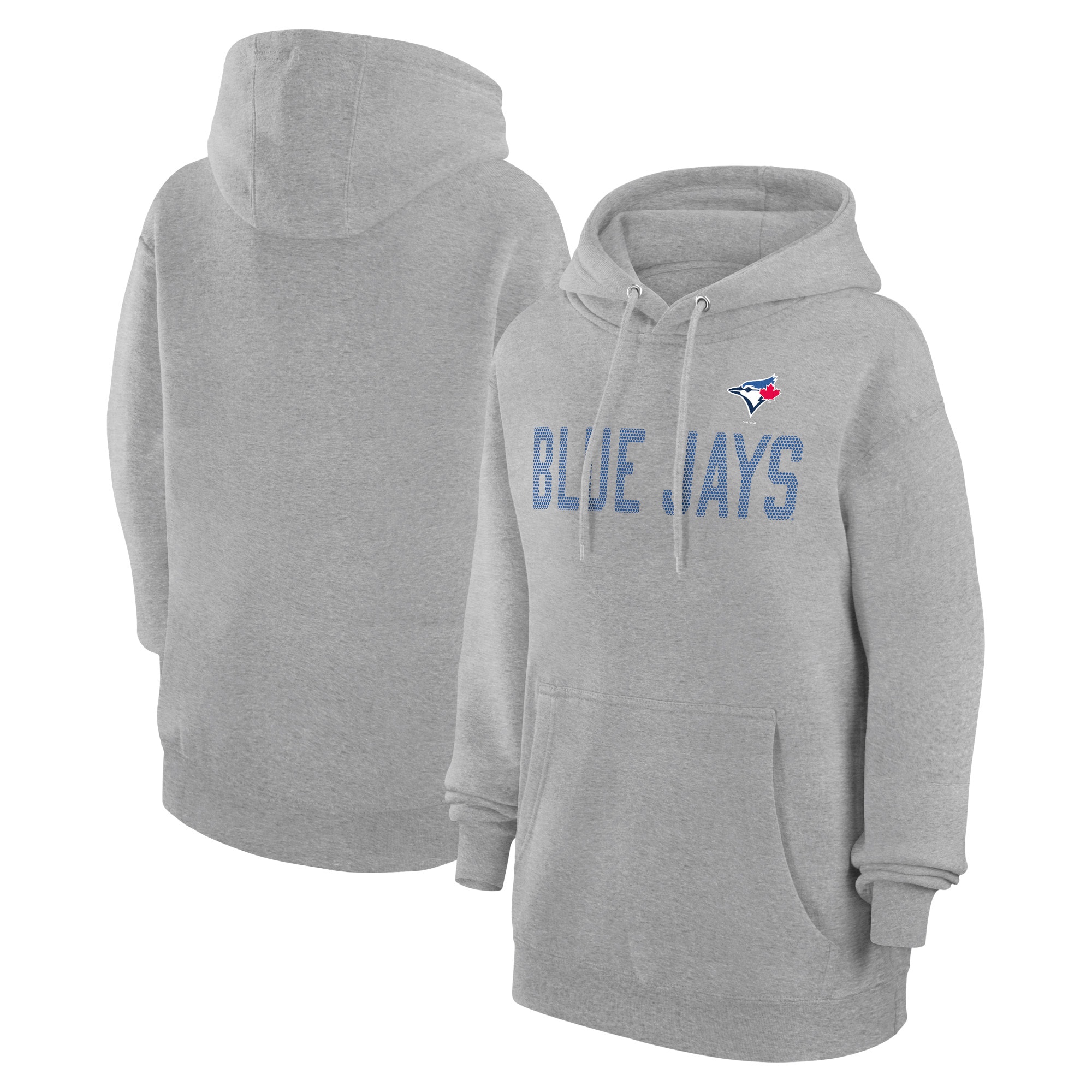Women's Toronto Blue Jays  G-III 4Her by Carl Banks Gray Dot Print Pullover Hoodie