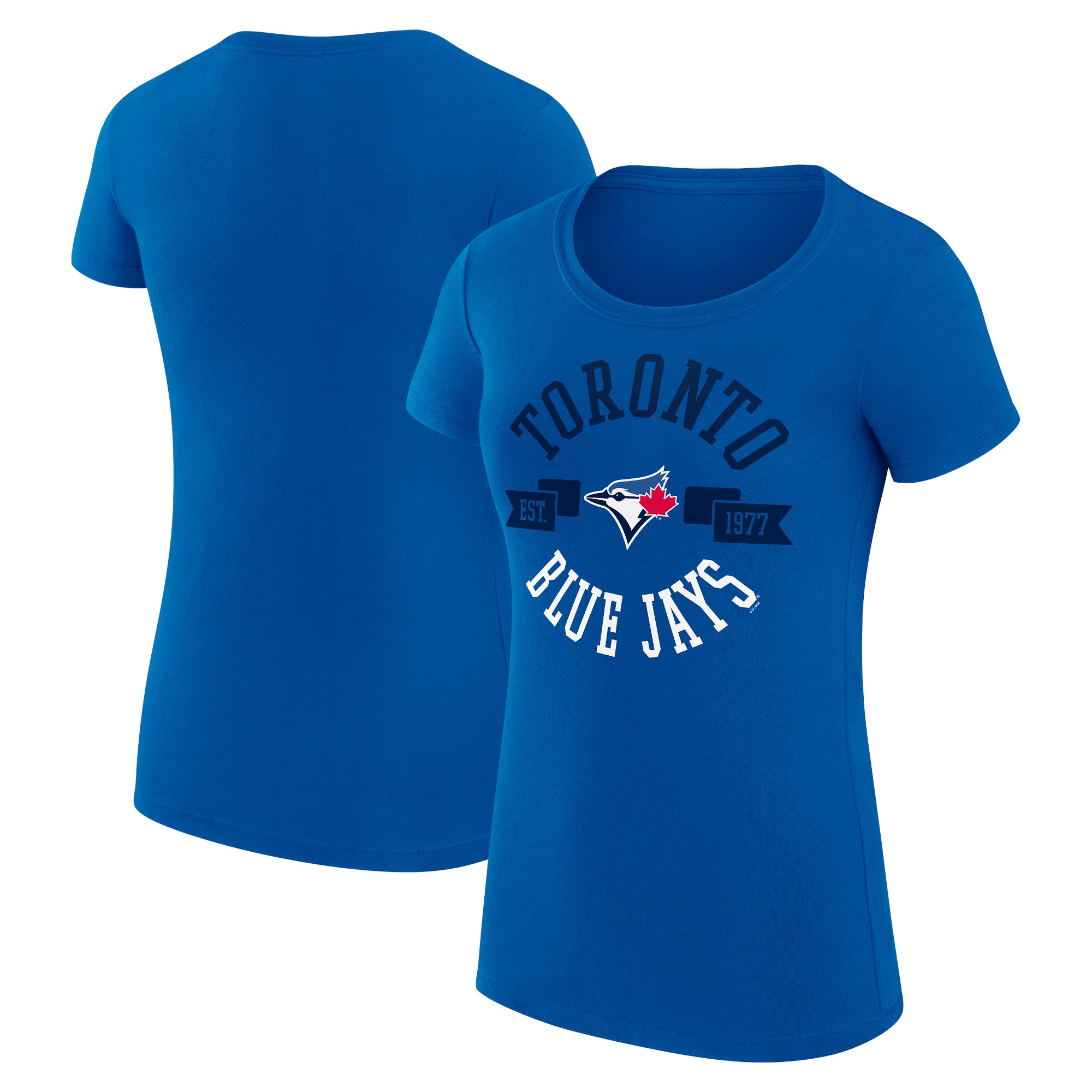 Women's Toronto Blue Jays G-III 4Her by Carl Banks Royal City Graphic Fitted T-Shirt